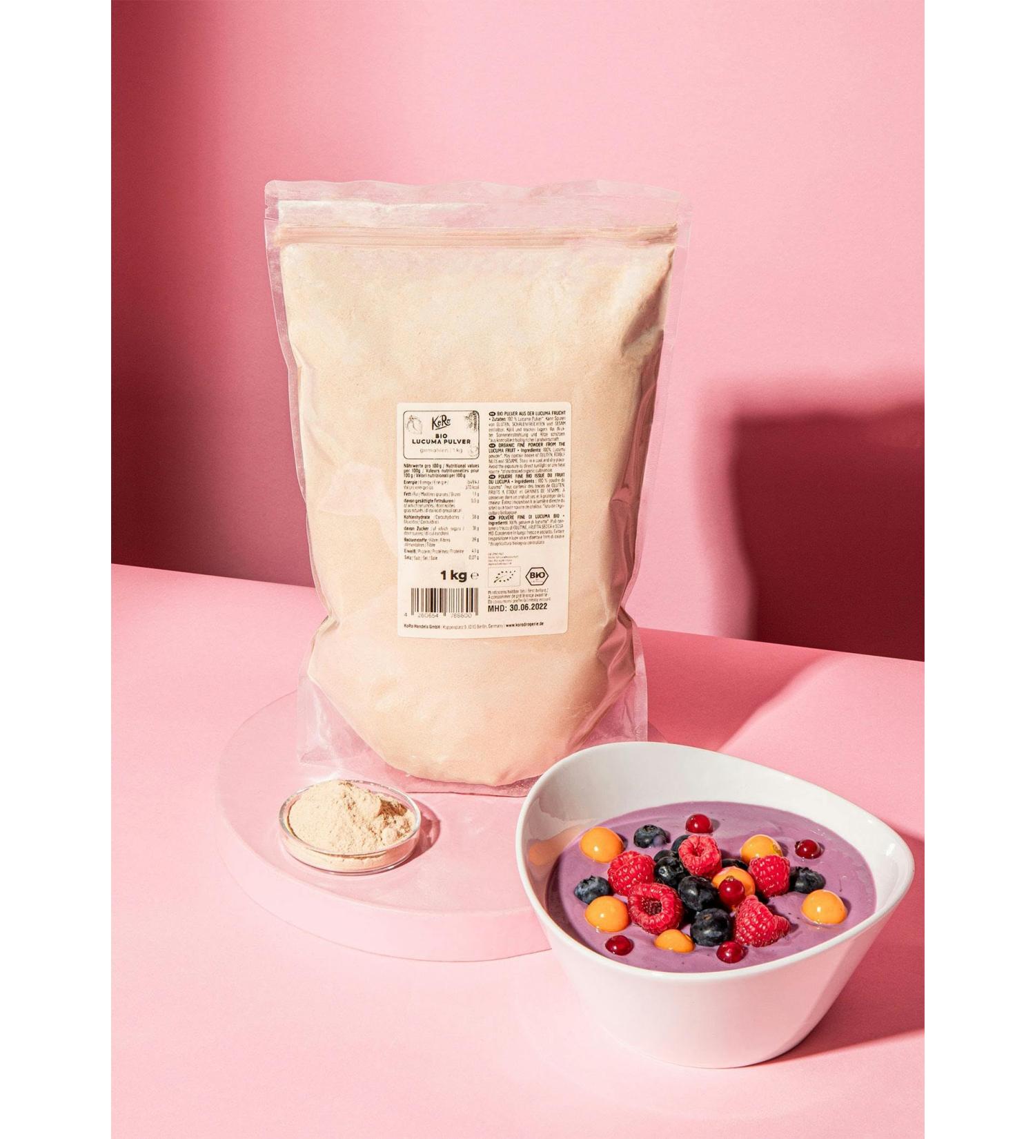 Buy Koro Organic Lucuma Powder 1kg - Premium Superfood for Smoothies & Baking - Worldwide Shipping - Buy Online on GoSupps.com