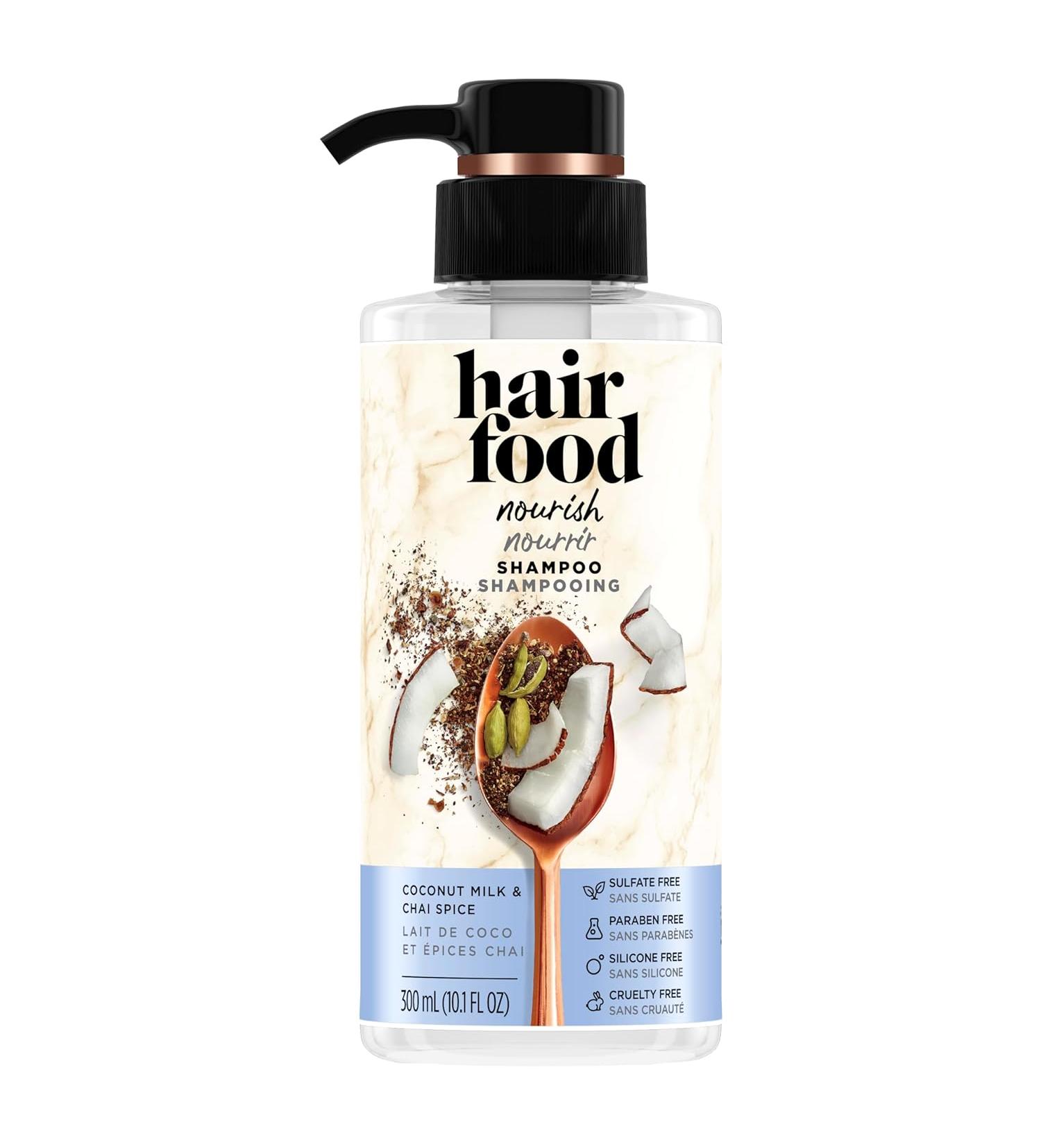 Hair Food Shampoo - Coconut Milk And Chai Spice - Avocado & Argan Oil -10.1 Oz - Buy Online on GoSupps.com