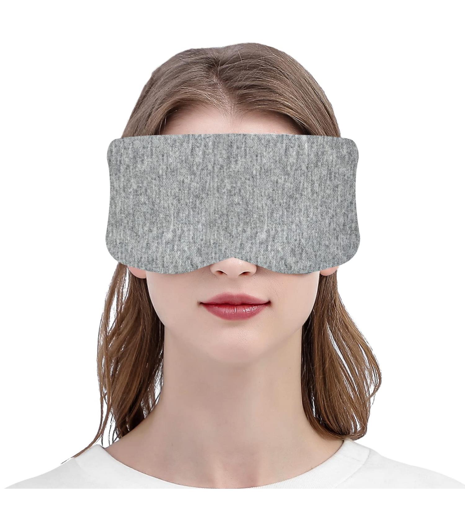 Premium Cooling Sleep Mask for Men & Women - Adjustable Blackout Eye Cover - Ideal Gift for Travel & Home - Dolpiet Gray - Buy Online on GoSupps.com