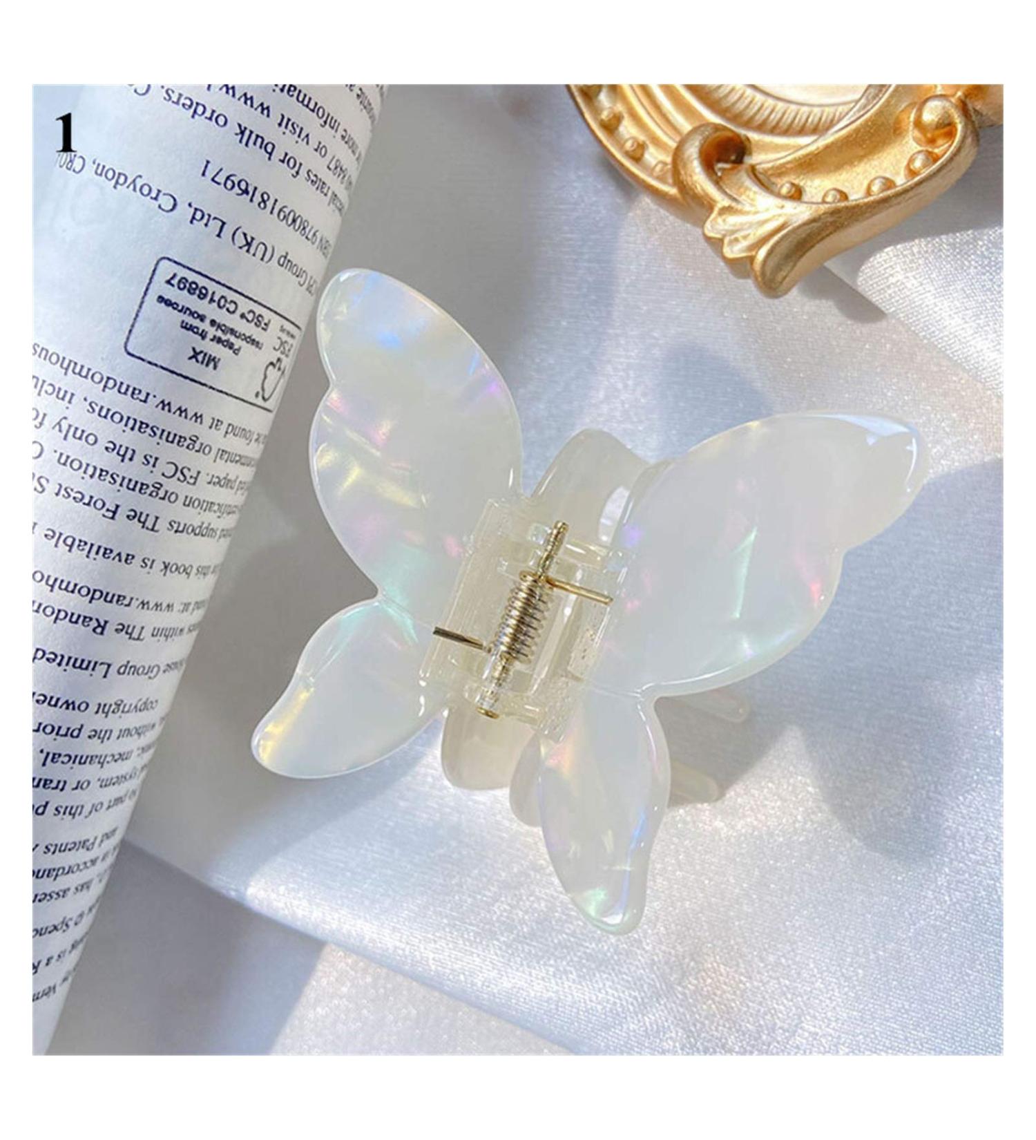 Yinyime 100pcs Fairy Butterfly Hair Clips - Marble Leopard Acrylic Barrettes for Women | Perfect Hair Jewelry Gift - Buy Online on GoSupps.com