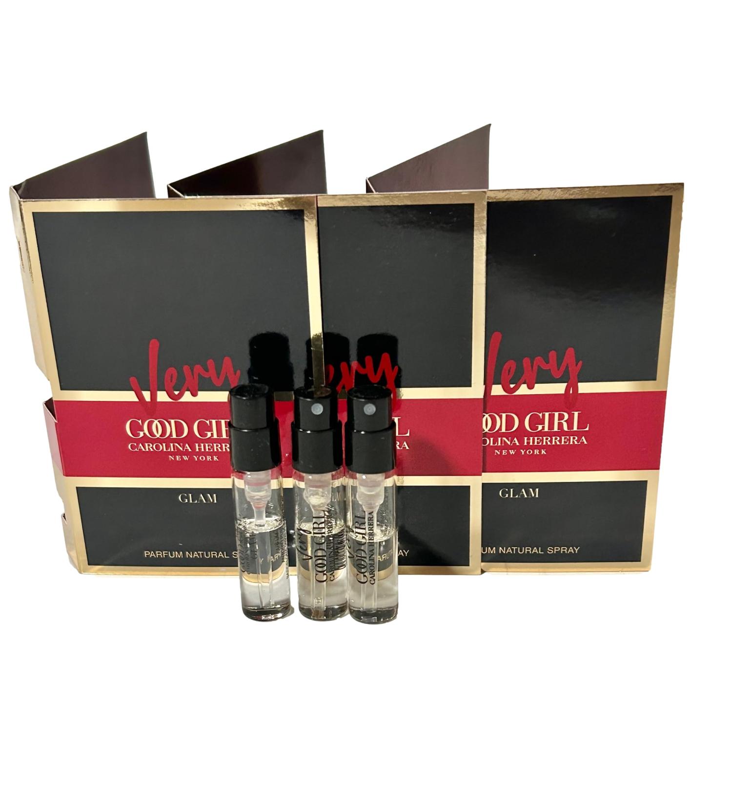 Carolina Herrera Very Good Girl GLAM PARFUM Sample Spray Perfume WOMEN 1.5 ml / 0.05 fl oz (Set of 3) Clear Very Good Girl 0.05 Fl Oz (Pack of 3) - Buy Online on GoSupps.com