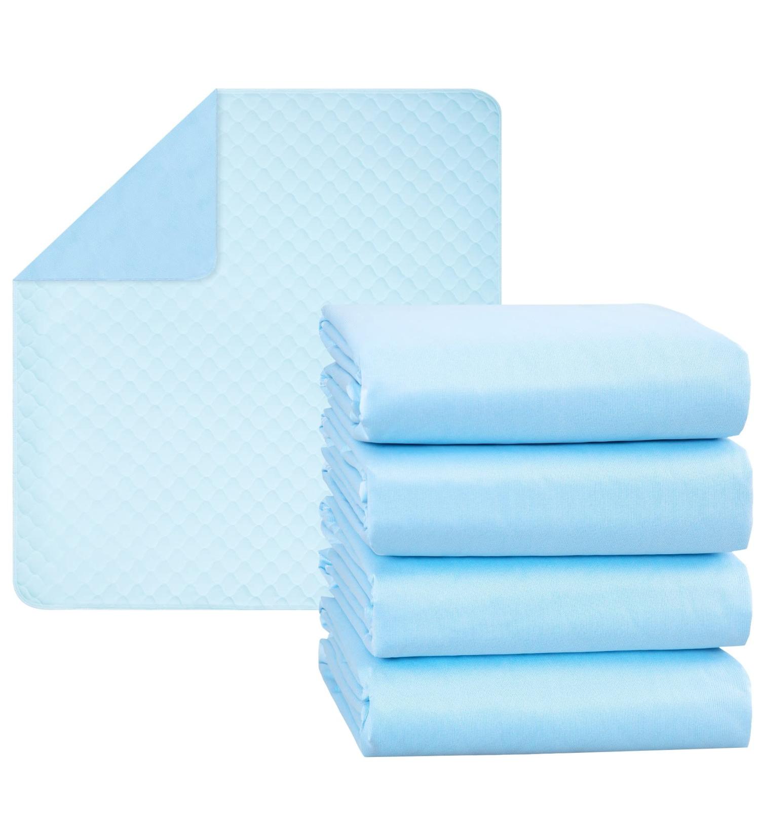 Reusable Bed Pads for Seniors & Children - 34 x 36 Inch (Pack of 2) - Upgraded 5-Layer Absorbency - Leakproof - Ideal for Incontinence, Potty Training, Sofa & Wheelchair - Buy Online on GoSupps.com