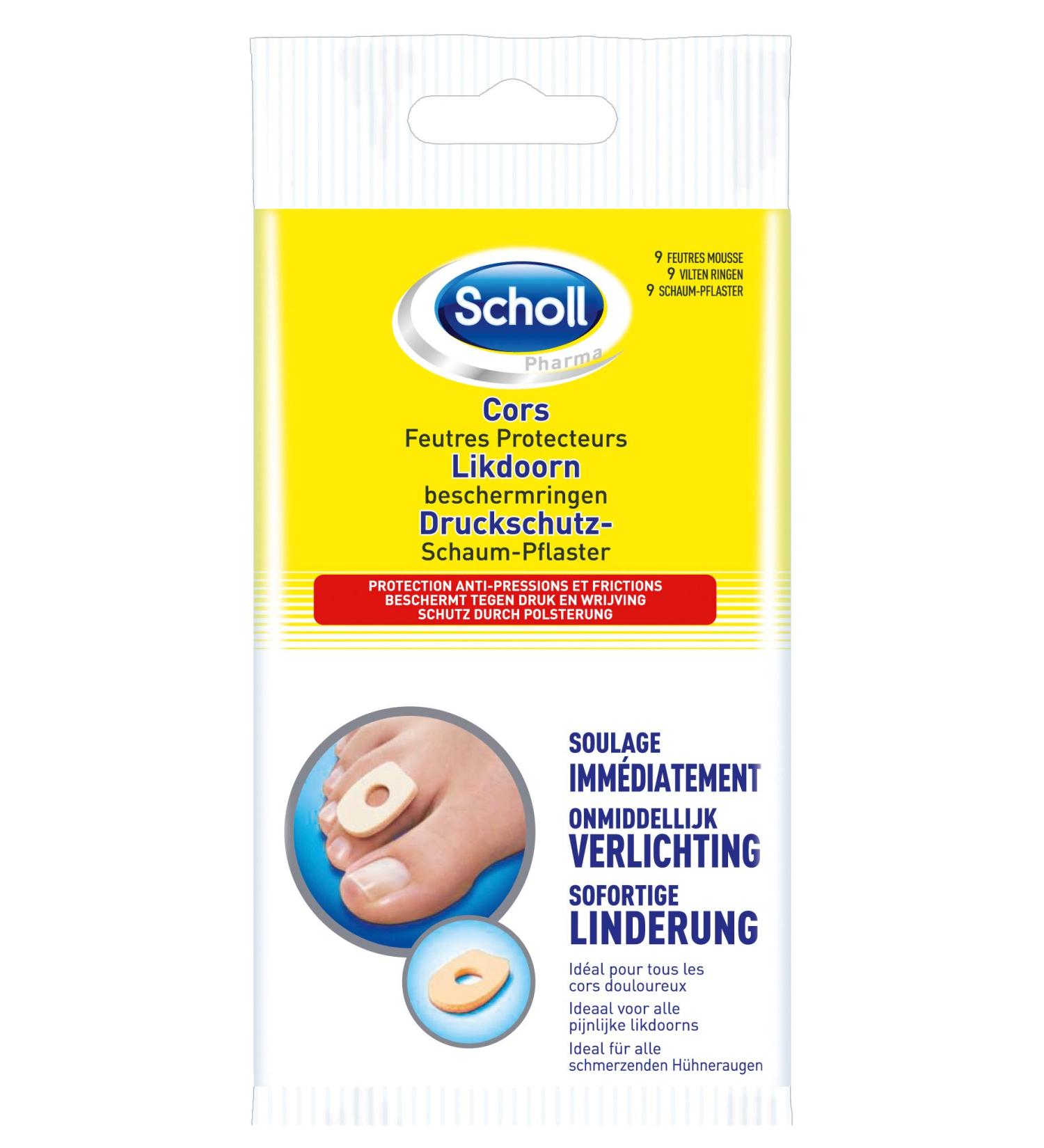 Scholl set of 9 felt-tip pens for toe correctors