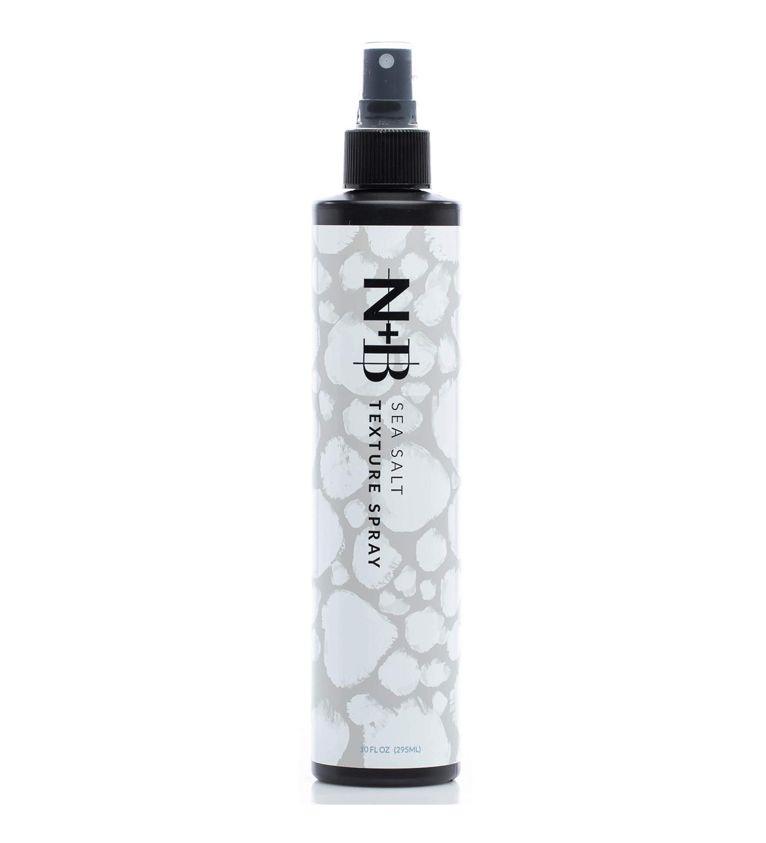 N+B Sea Salt Spray for Hair - Adds Texture and Volume | No Sticky Residue | With Biotin & Castor Oil | Vegan & Cruelty-Free | 10 oz - Buy Online on GoSupps.com
