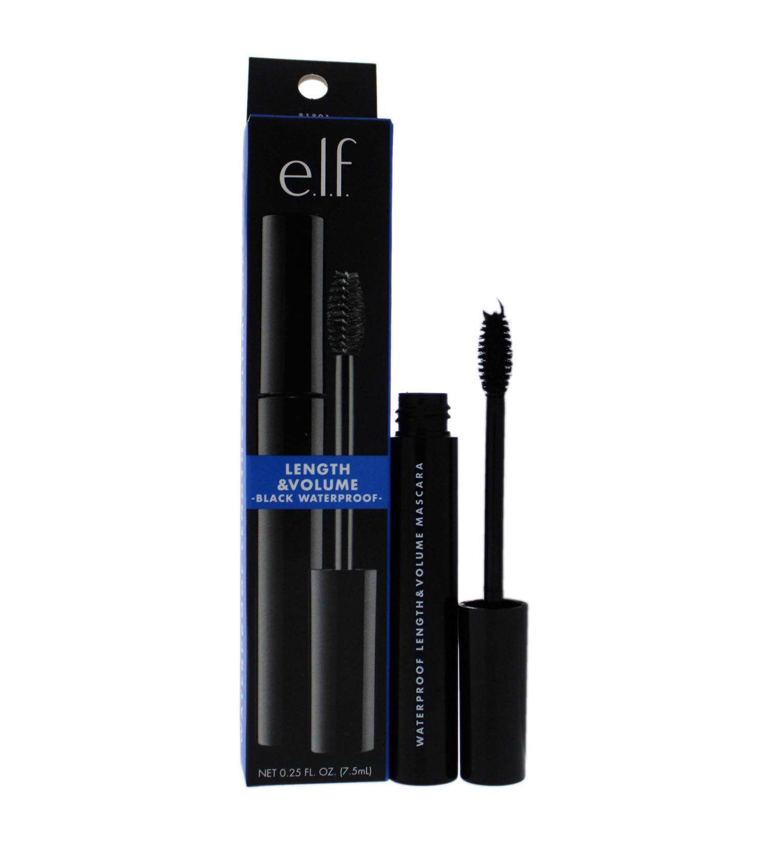 e.l.f. Waterproof Lengthening and Volumizing Mascara - Black - 0.3 fl oz - Buy Online on GoSupps.com