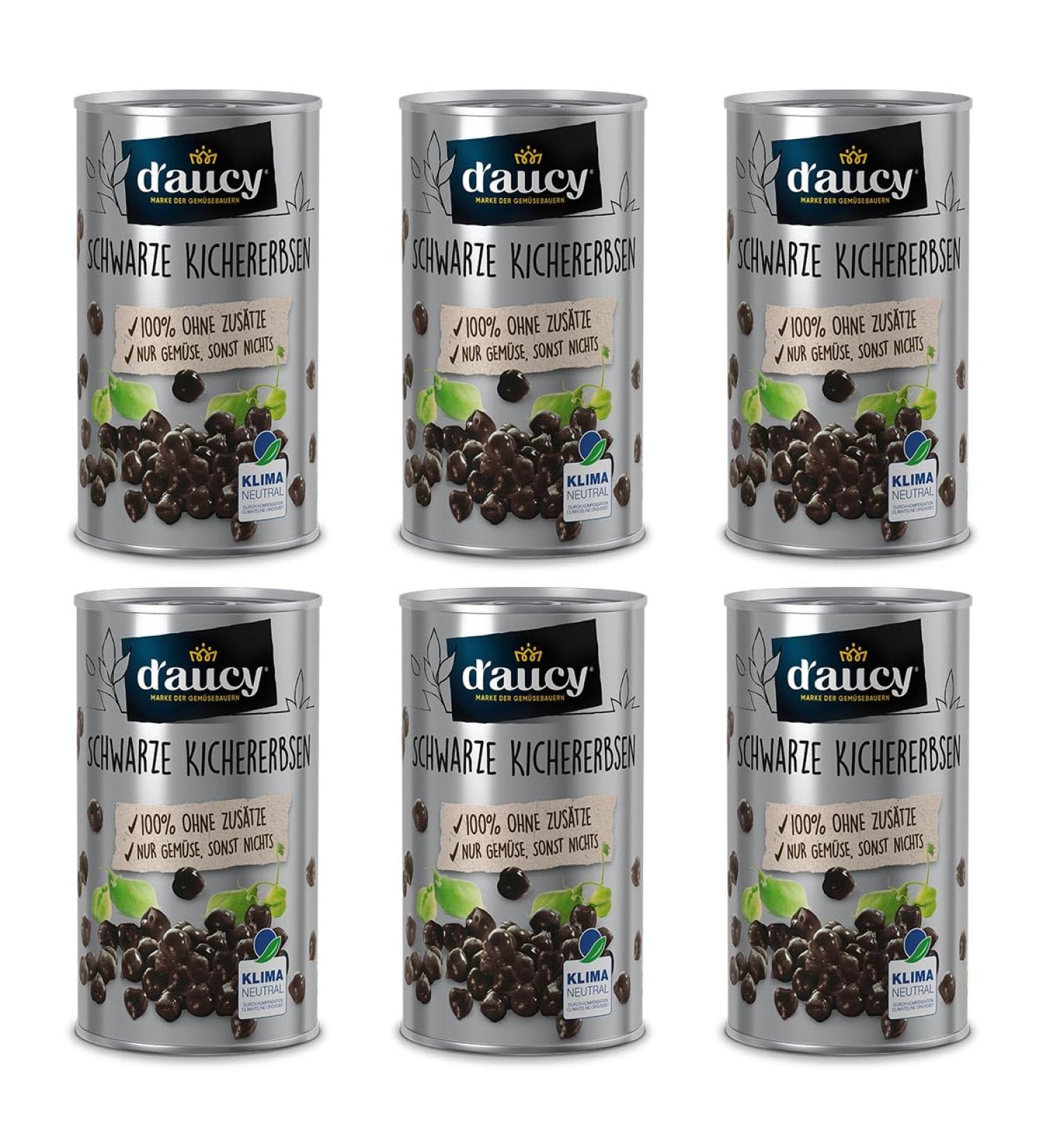 d'ucy black chickpeas - 100% without salt and added sugar without preservatives climate -neutral 285 grams of 1.5 kg (1 Pack)