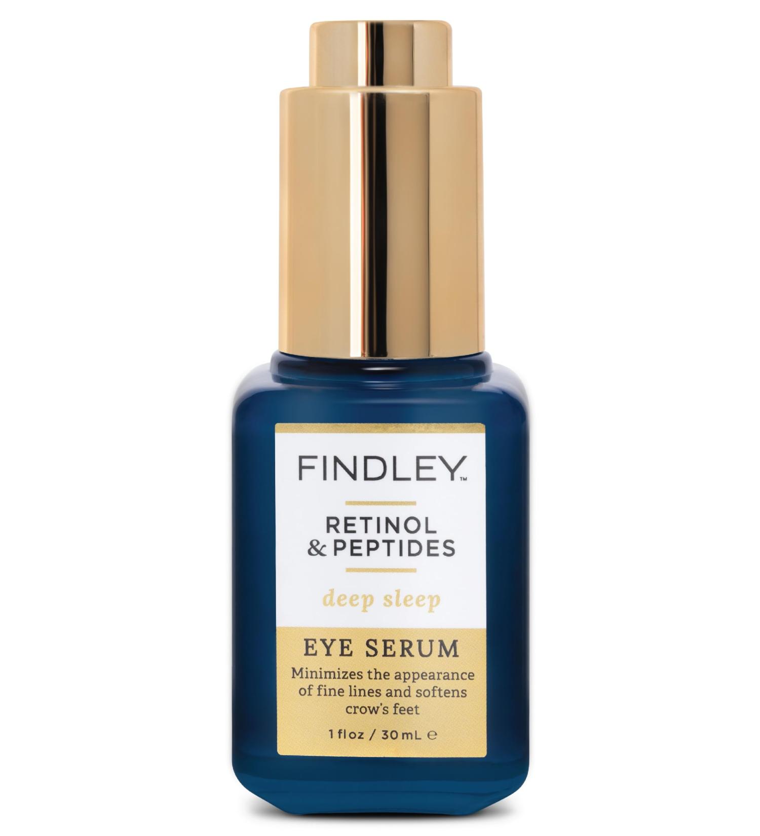 Findley Deep Sleep Eye Serum - Retinol & Peptides for Fine Lines Crow's Feet Puffiness & Dark Circles | Hydrating Anti-Aging Formula (1 Fl Oz - Buy Online on GoSupps.com
