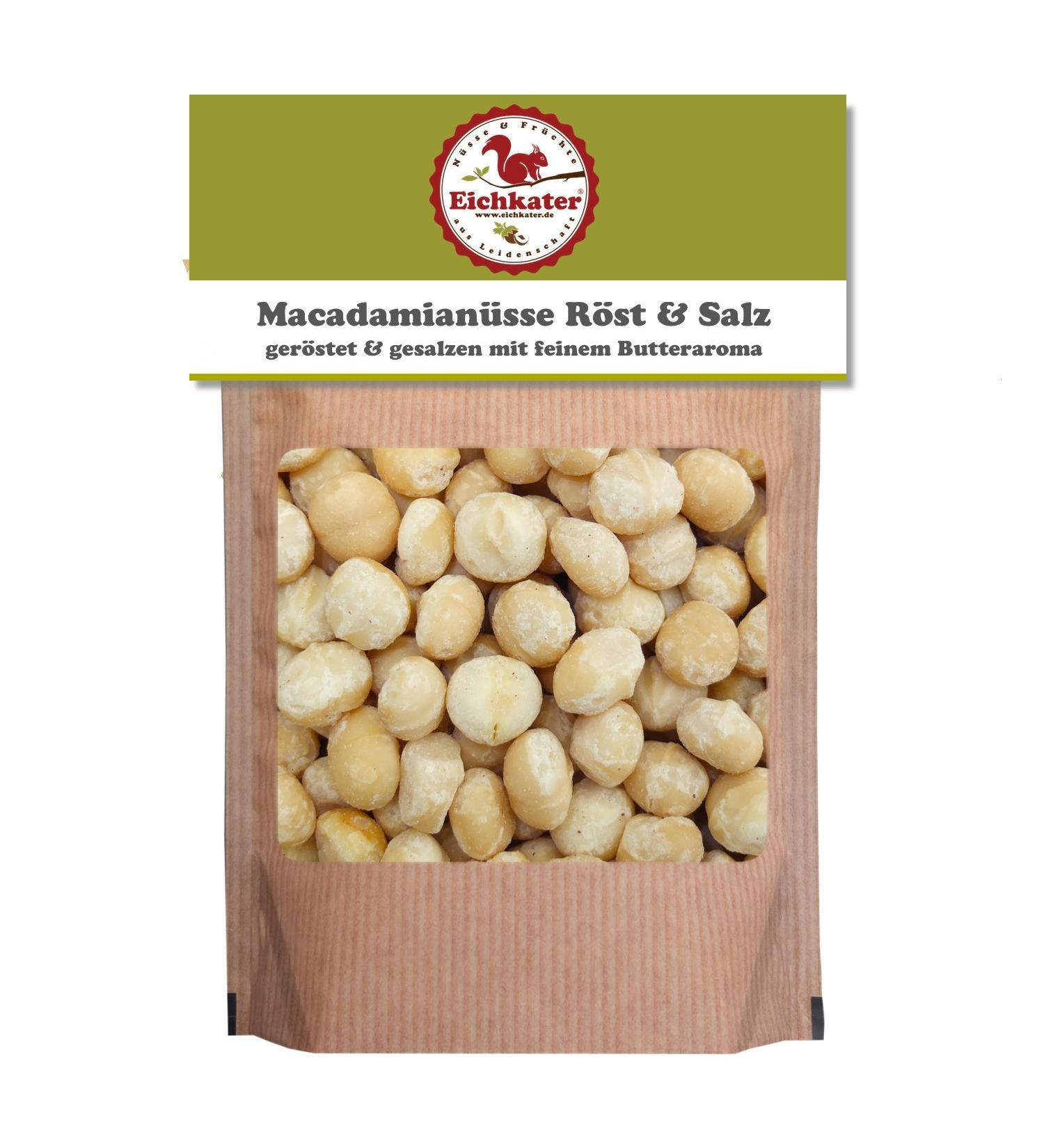Eichkater Macadamia Nuts Roasted & Salt 1-Pack (1x1000 g) Salted 1x1000 g