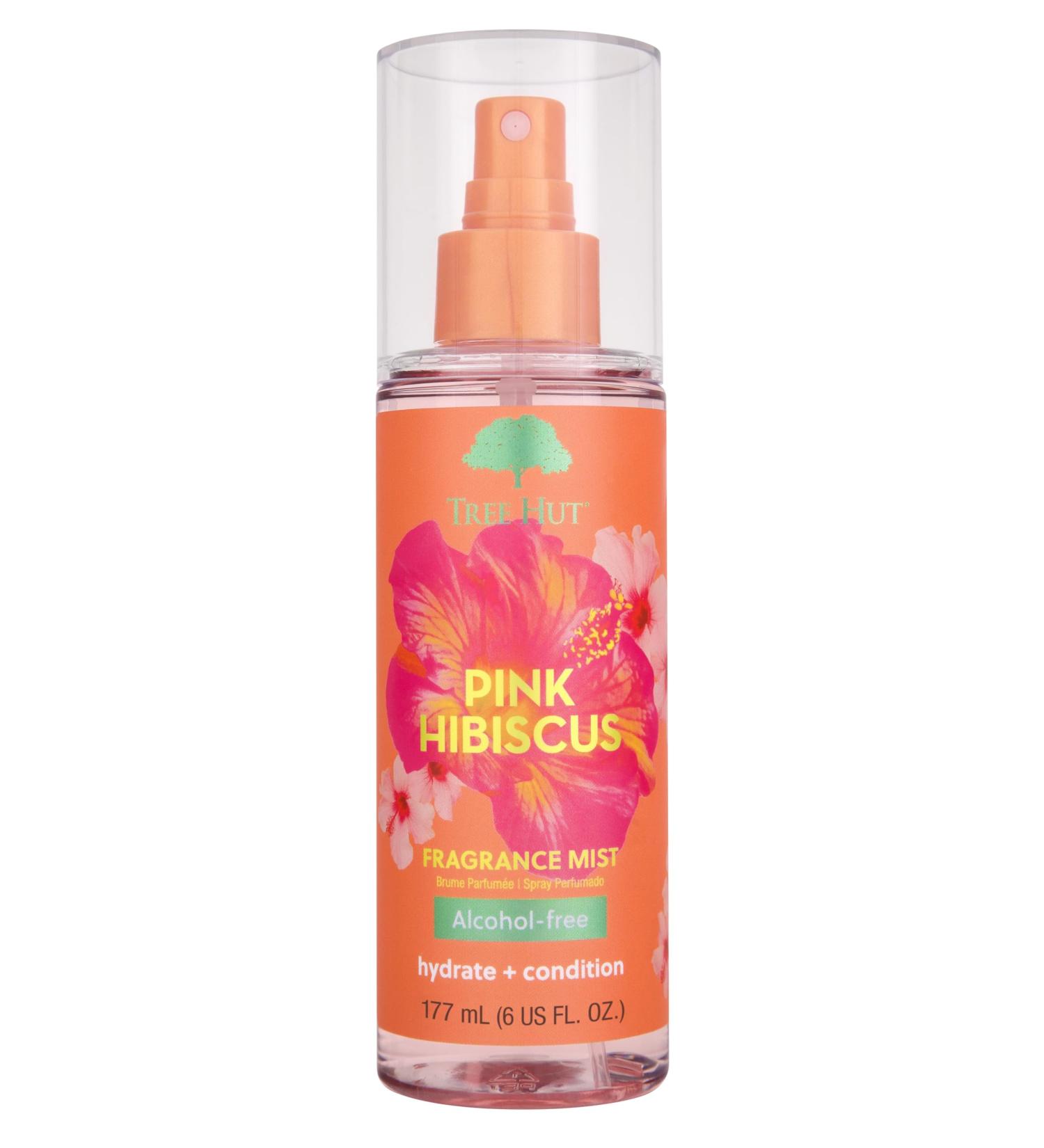 Tree Hut Pink Hibiscus Fragrance Mist | Spritz On for a Refreshed Feel or Layer with Your Favorite Scents | Versatile Body Spray | 6 fl oz. Pink Hibiscus 6 Fl Oz (Pack of 1) - Buy Online on GoSupps.com