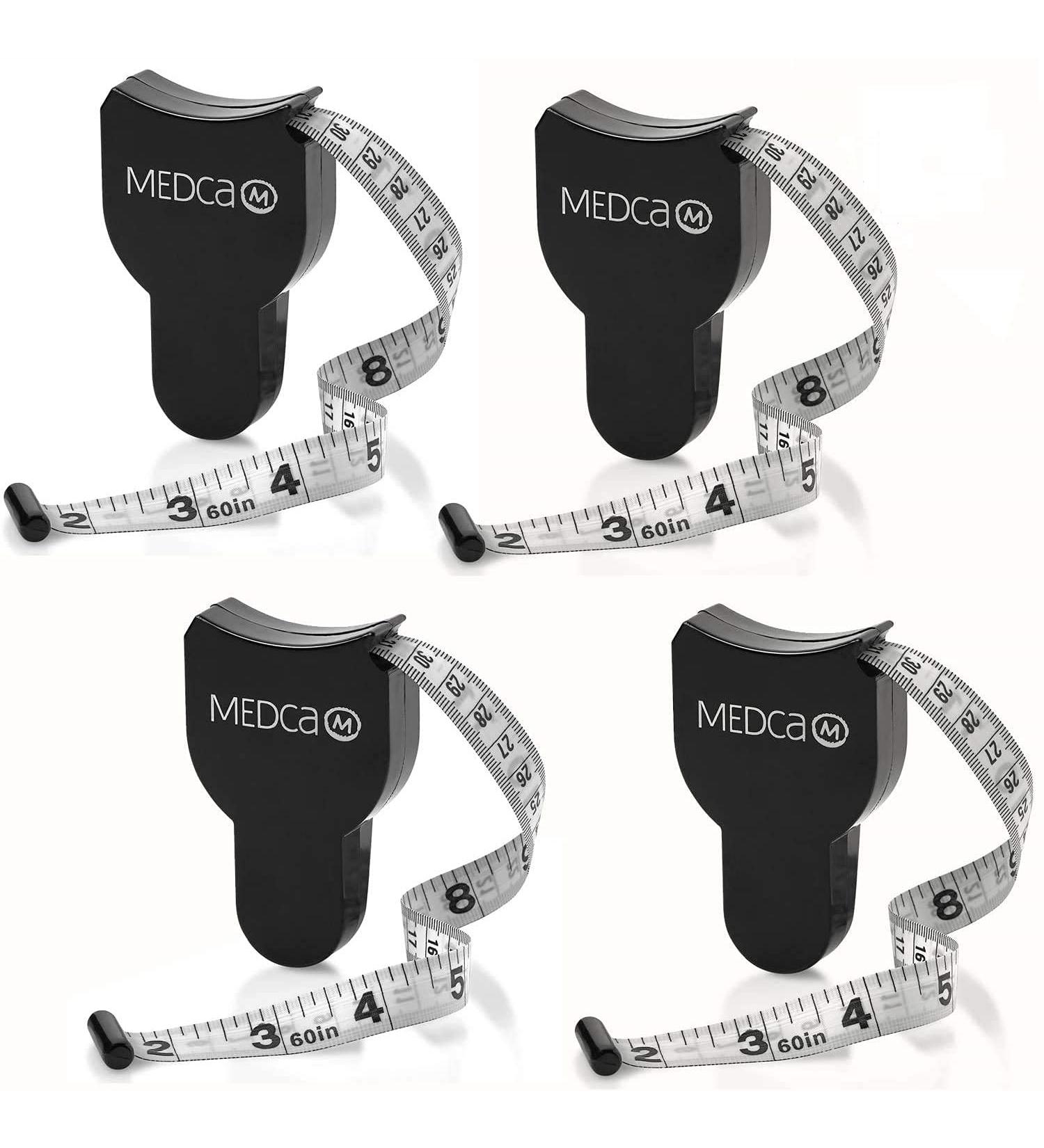 Body Tape Measure (4 Pack) - Body Fat Measuring Device for Fitness, Weight Monitors - Inches & cm Retractable Ruler - Buy Online on GoSupps.com