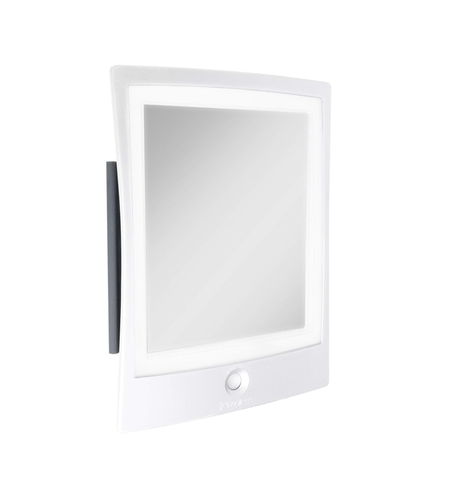 Zadro Rechargeable LED Lighted Fogless Shower Shaving Mirror - White | ZWTAR20W - Buy Online on GoSupps.com