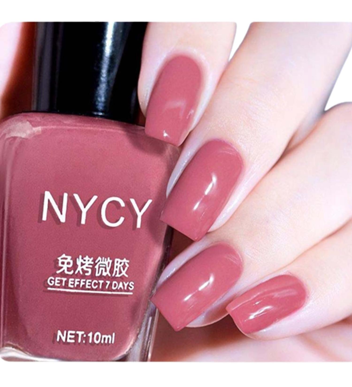 TBeautfave Dusty Pink Nail Varnish Nail Varnish Quick Dry Long Lasting Nail Polish - Breathable Nail Polish No Need Cure Nail Gel Polish Non-Toxic Breathable Nail Polish Home Nail Art 03 - Buy Online on GoSupps.com