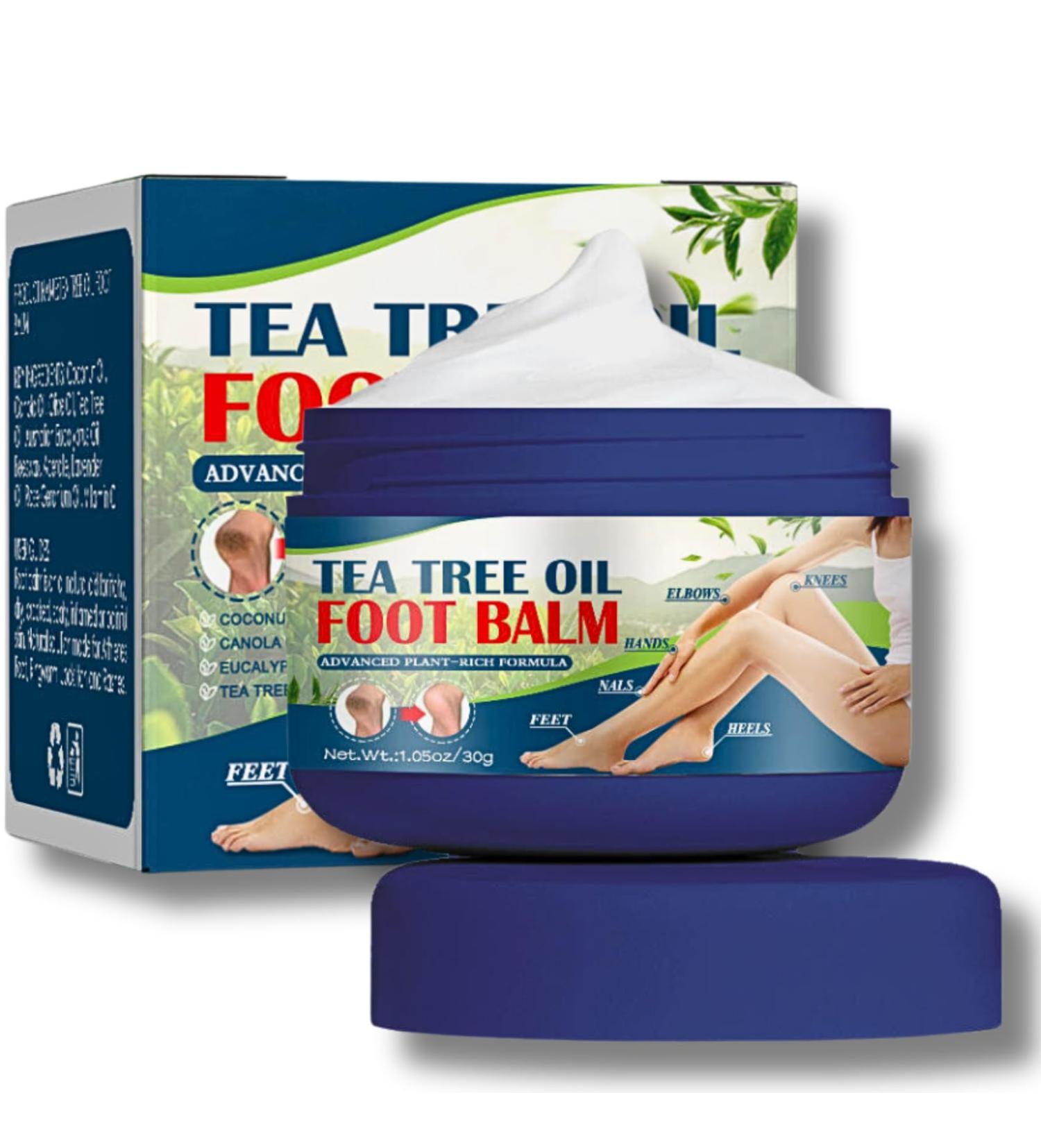Tea Tree Oil Foot Balm Foot Cream For Cracked Heels and Dry Skin Cracked Heel Repair Cream for Feet and Hand Tea Tree Cream Callus Remover Gel Nourishes Soften for Feet Knees Hand Travel Size - Buy Online on GoSupps.com
