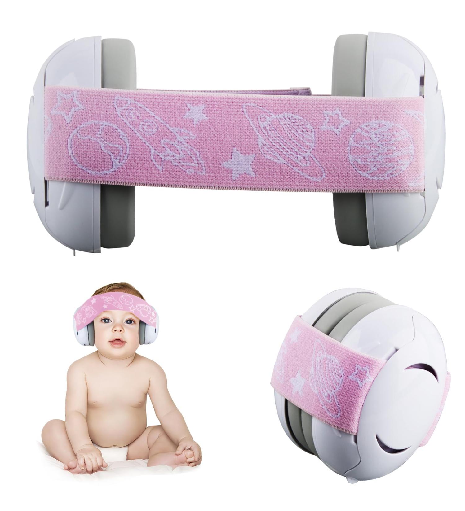 Darryy Baby Ear Protection Officer Super Comfortable Hearing Protection for Infants & Toddlers | Reliable Ear Defenders in Pink - Buy Online on GoSupps.com