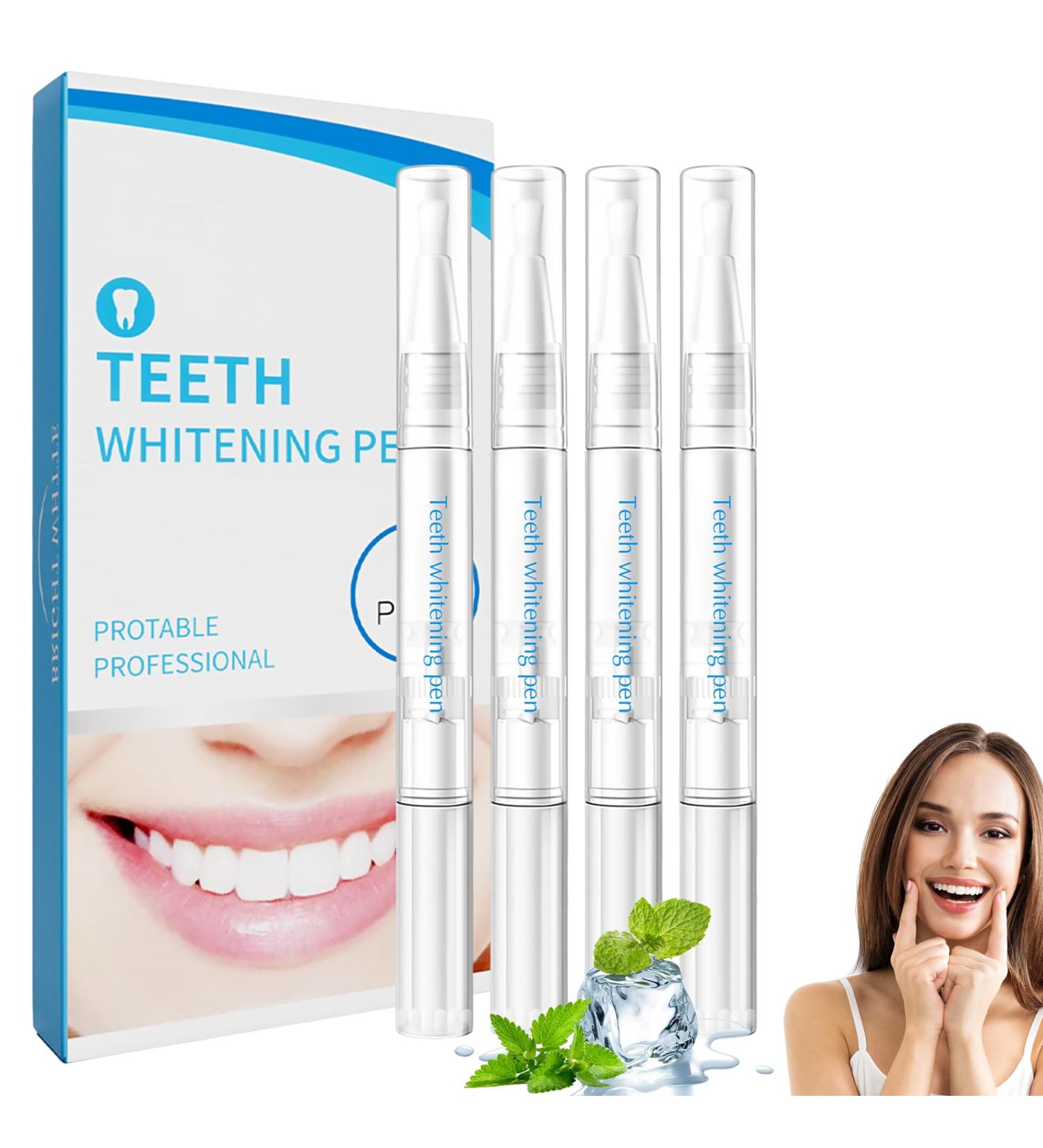 4 Pi ces Stylo Blanchiment Dents Gel Blanchiment Dentaire limine Les Taches Alimentaires Doux Ajustement Naturel Facile Utiliser Rafra chit L'haleine Portable Pratique Convient Un Usage Quotidien - Buy Online on GoSupps.com