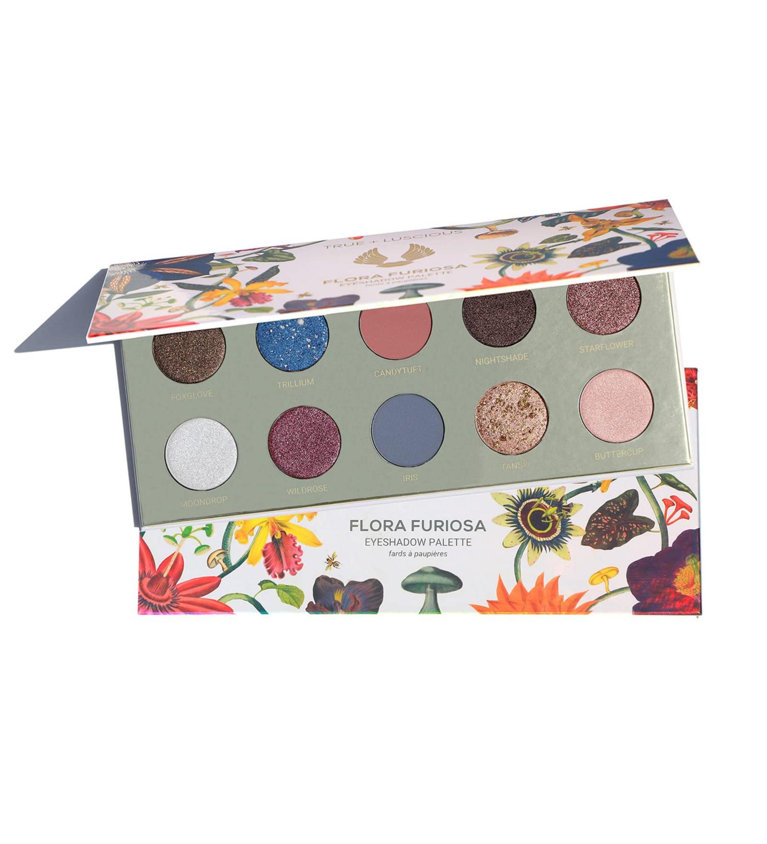 Buy True + Luscious Flora Furiosa Eyeshadow Palette - Vegan Talc-Free Cruelty-Free | 10 Rich Pigmented Shades for Stunning Looks - Buy Online on GoSupps.com