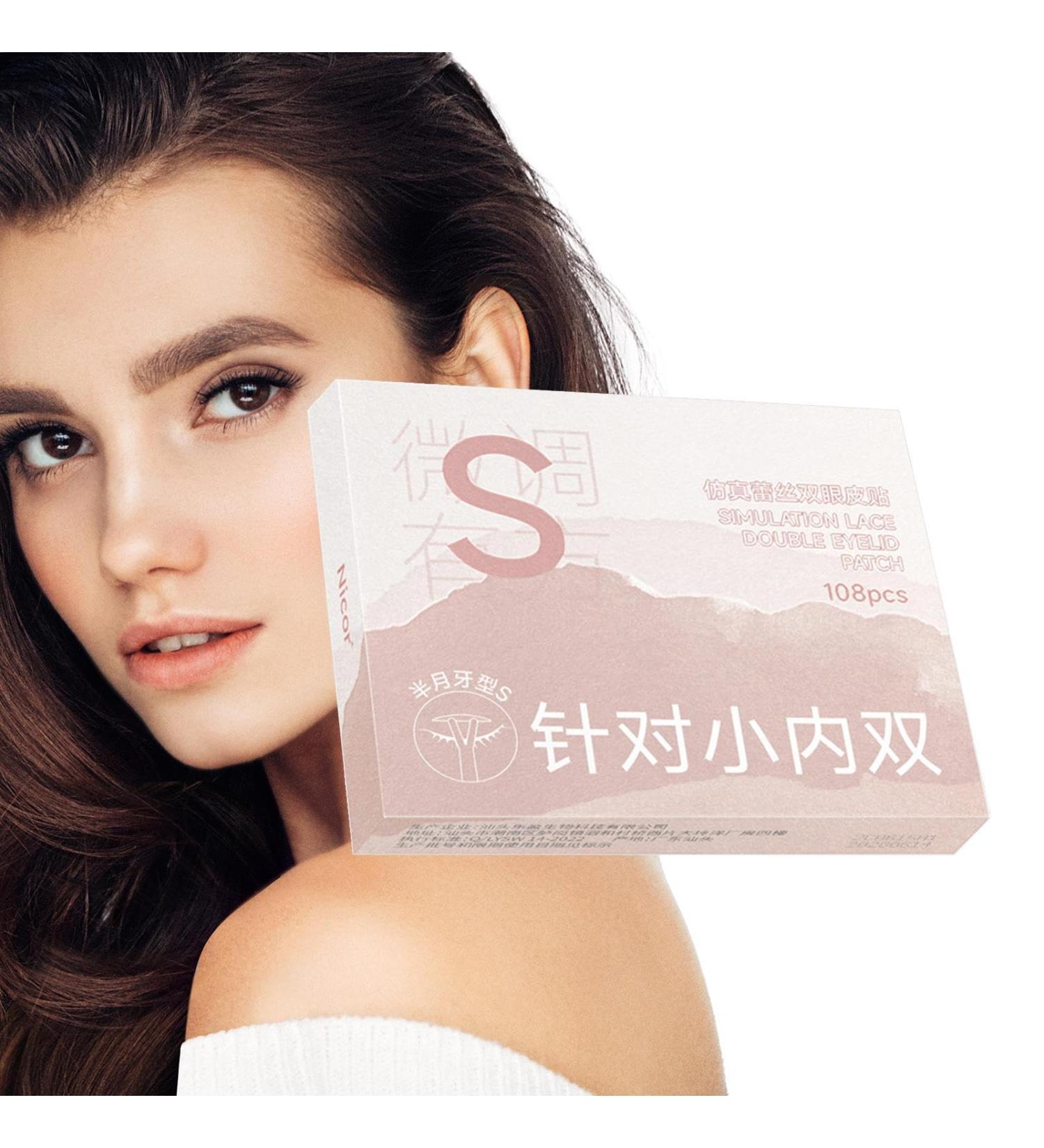 Double Eyelid Tape | Natural Fiber Eyelid Lifter Strips Instant Eyelid Lift Water Resistant Eye Lift Strips Long Wear Natural Fiber Eyelid Tape For Single Eyelid Hooded Eyes - Buy Online on GoSupps.com
