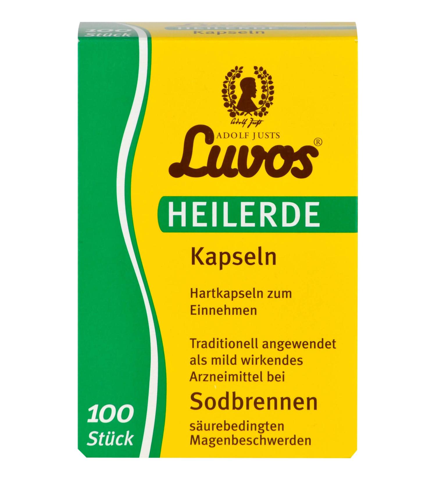 Luvos Healing Clay Capsules for Heartburn - 100 Natural Capsules | Fast International Shipping - Buy Online on GoSupps.com