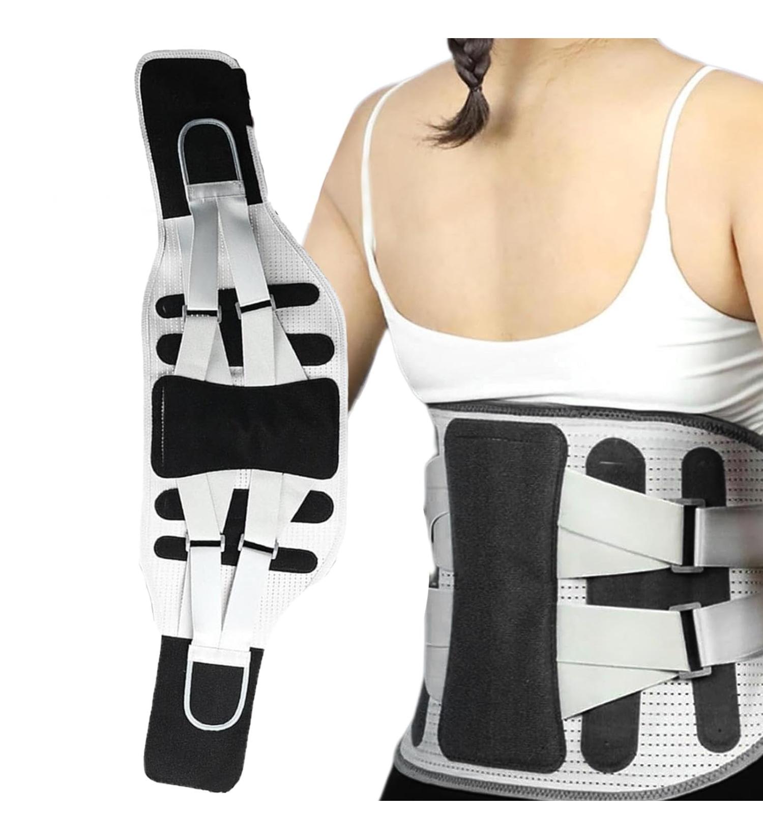 GUANGLU Lumbar Back Brace - Lumbar Traction Device Waist Lumbar Lower Back Support Belt for Women Men Back Reliever Spinal Belt Back Relief Strap Black C - Buy Online on GoSupps.com