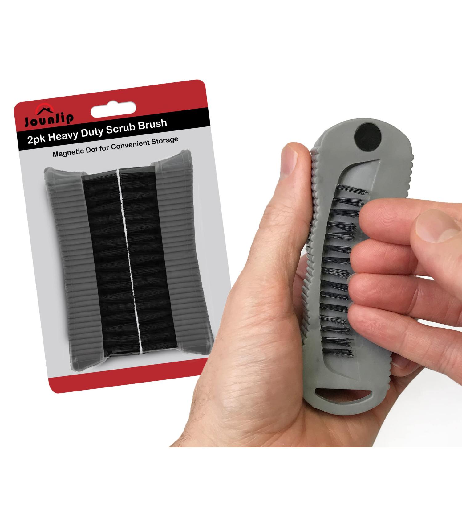 JOUNJIP 2Pack Double Sided Scrub Brush Hand Fingernail Brush for Personal Care & Hygiene, Mechanic, Gardener