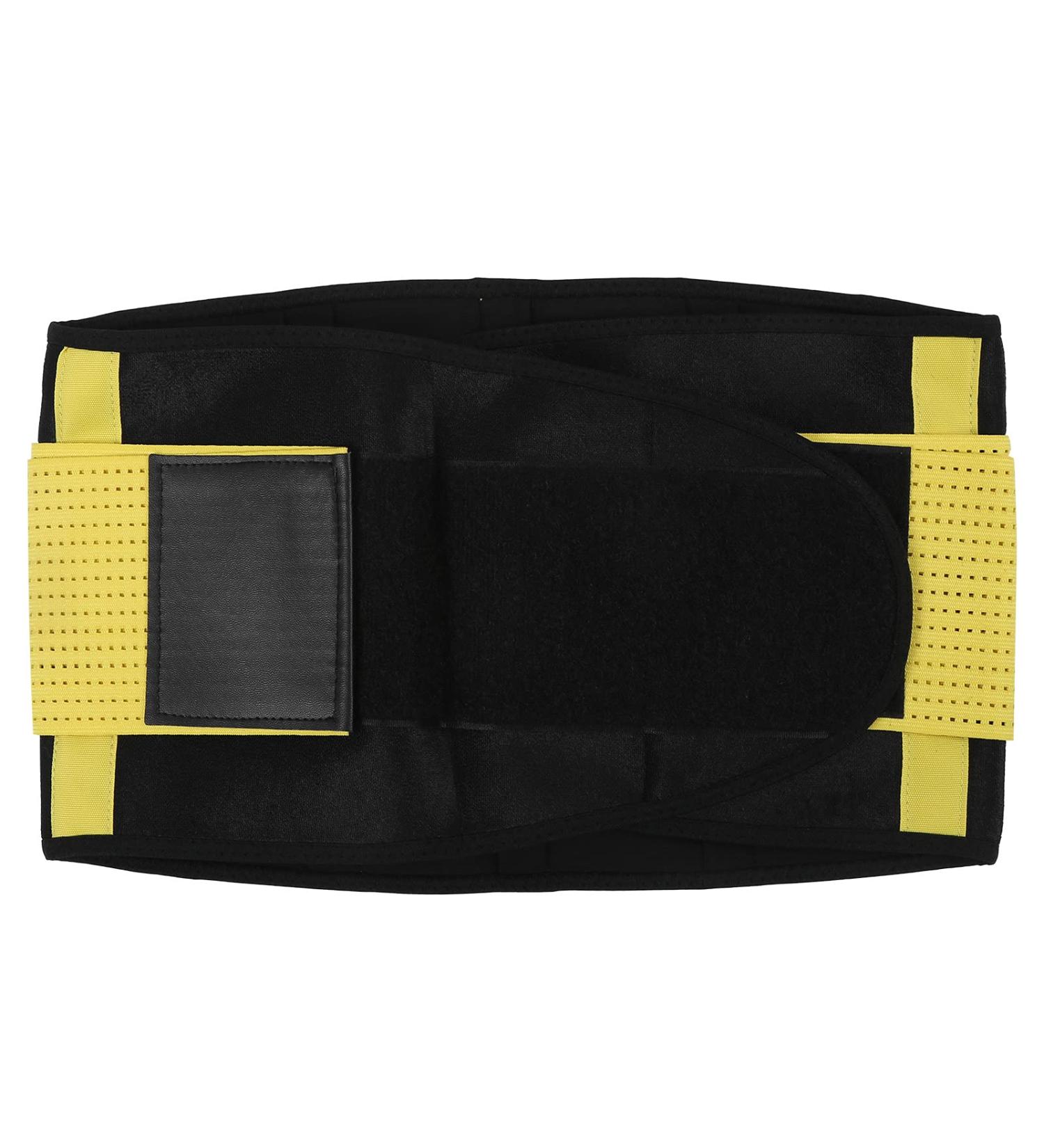 Weikeya Waist Trimmer Belt | Back Support & Posture Correction | Yellow Velcro Fastener - International Shipping Available - Buy Online on GoSupps.com