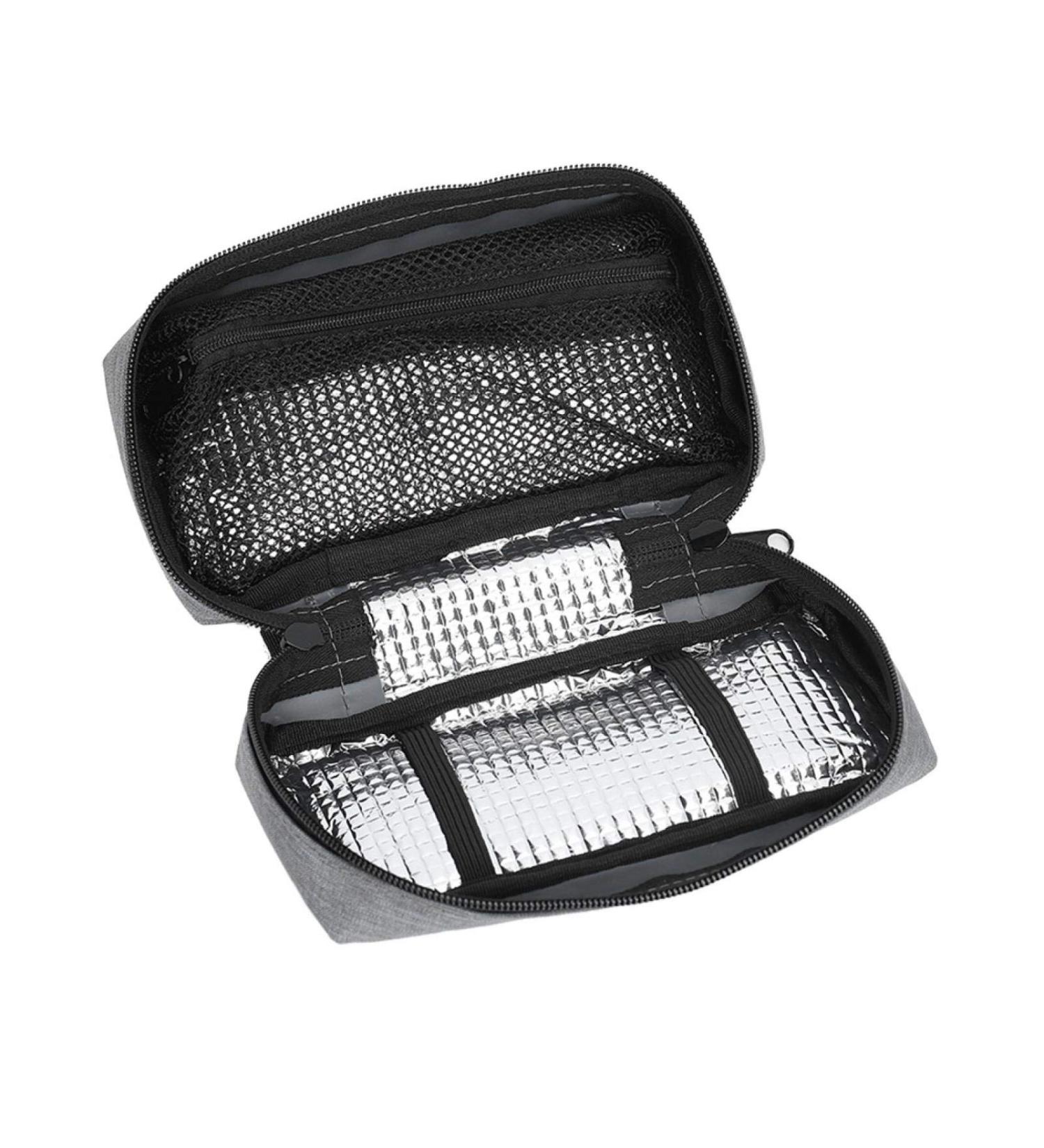 Insulin Protector Bag - Durable Cooling Case for Travel - Gray - Buy Online on GoSupps.com