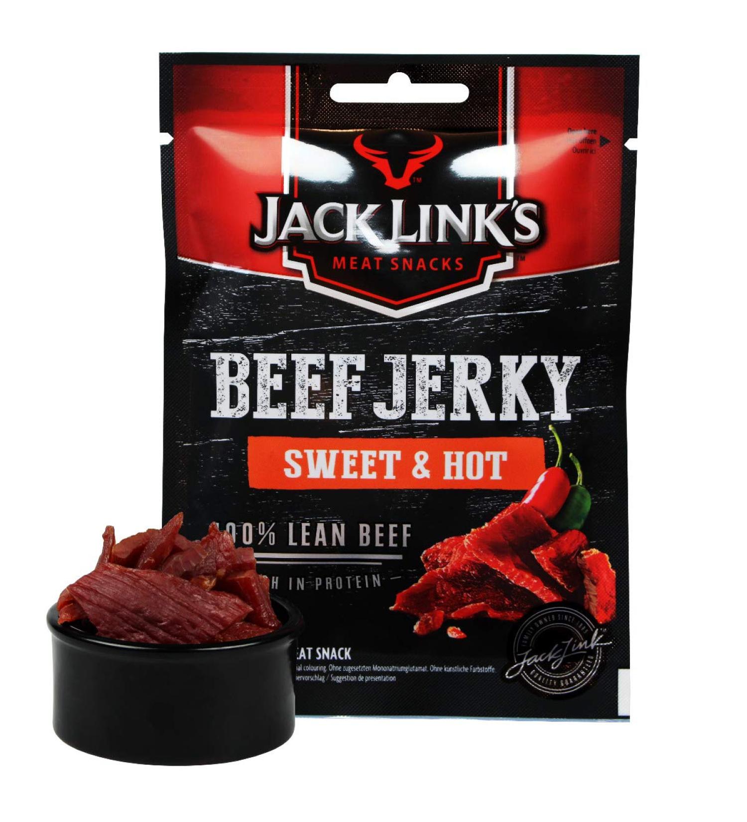 Jack Link's Sweet & Hot Beef Jerky 25g - Buy Online on GoSupps.com