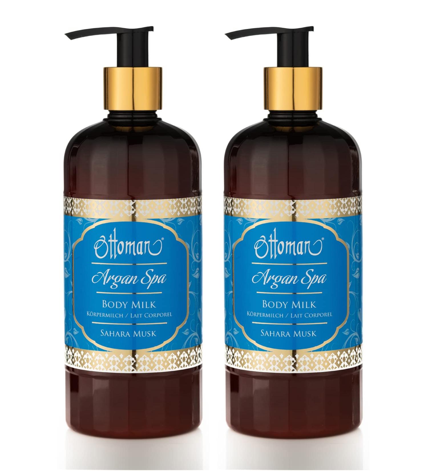 Ottoman Argan Spa Body Milk Sahara Musk Pack of 2 (2 x 400 ml)