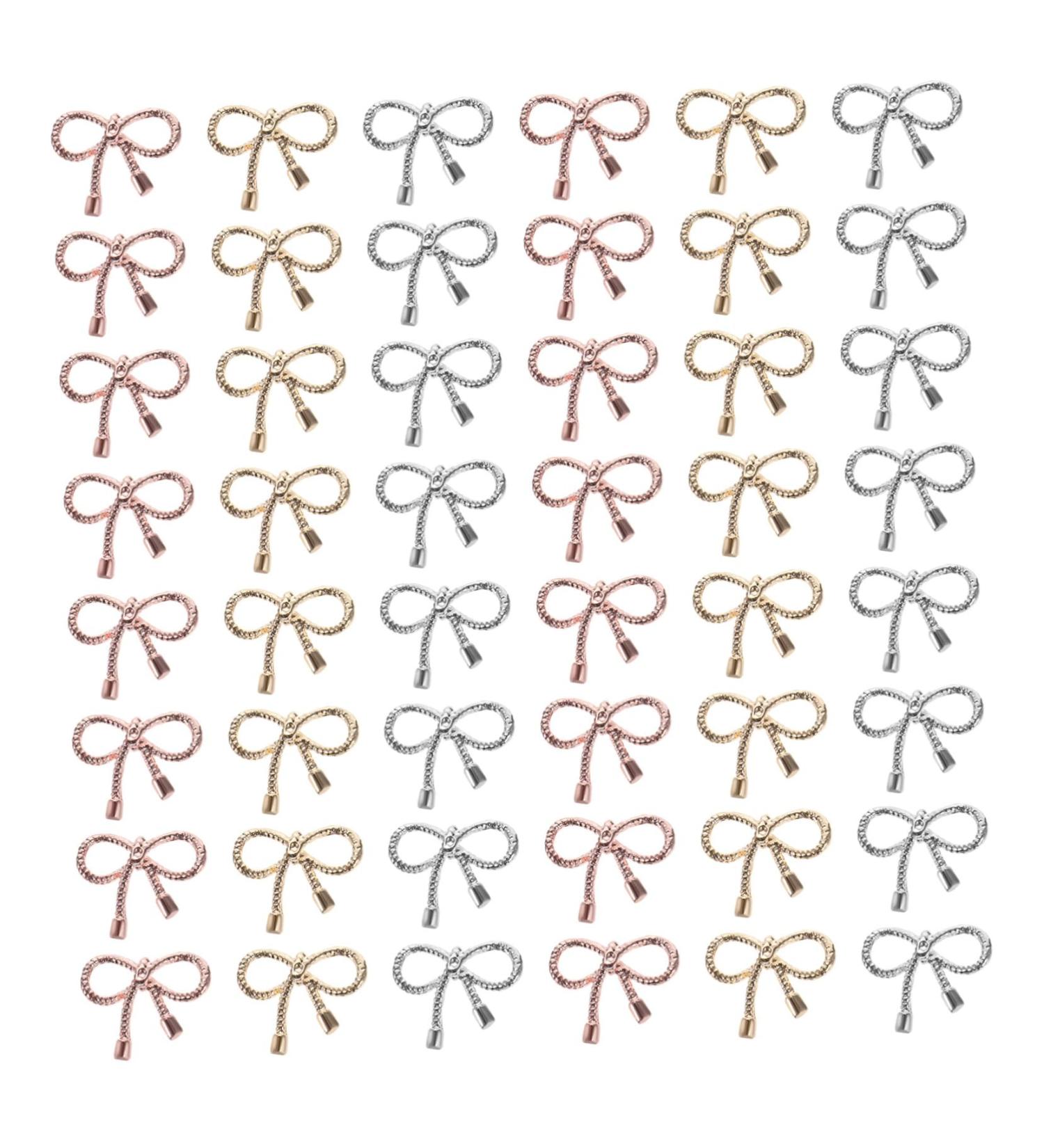 Beatifufu 1 Nail Decoration Nail Accessories Charms Nail Jewelry Nail Art Studs Nail Stickers for Nail Art Bowknot Nail Studs Stickers for Nails Manicure Supplies Nail Decal Stickers Alloy 12.4X7.2X0.2cm As Shown - Buy Online on GoSupps.com