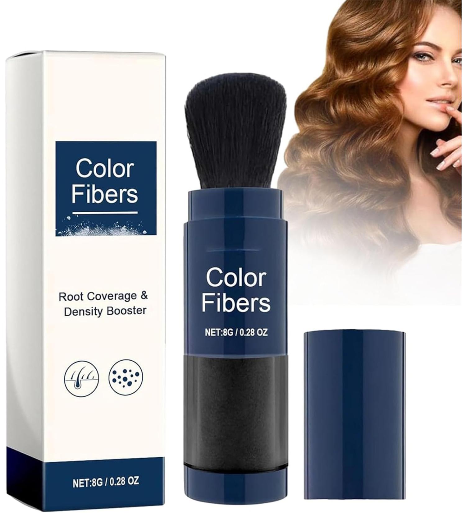 Supersize Color Fibers with Refill Set Colored Hair Thickener Temporary Hair Color for Root Touchup Hair Thickening Fibers Hair Fiber Powder for Women & Men (3 Black) Black 3 - Buy Online on GoSupps.com