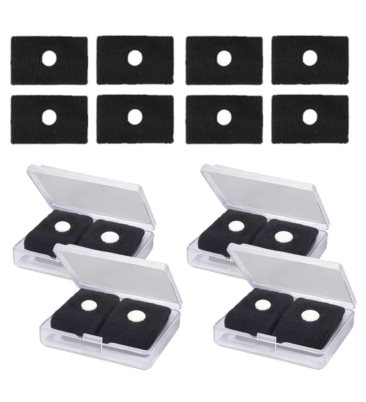 4 Pairs Motion Sickness Bands - Travel Wristbands for Car Sea & Air - Nausea Relief Wristbands (Black - Buy Online on GoSupps.com