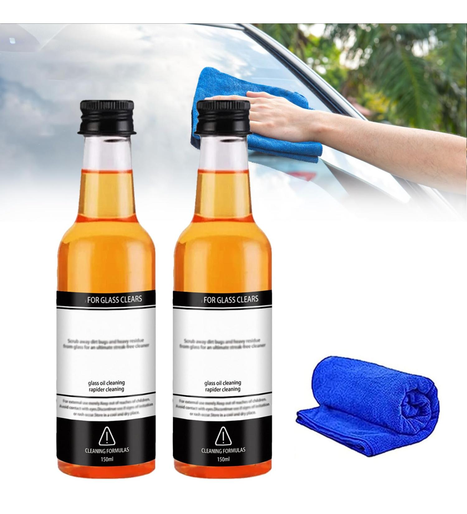 Avoxz Glass Oil Film Cleaner AVOXZ Oil Film Remover for Glass Car Glass Oil Film Cleaner (2pcs) - Buy Online on GoSupps.com