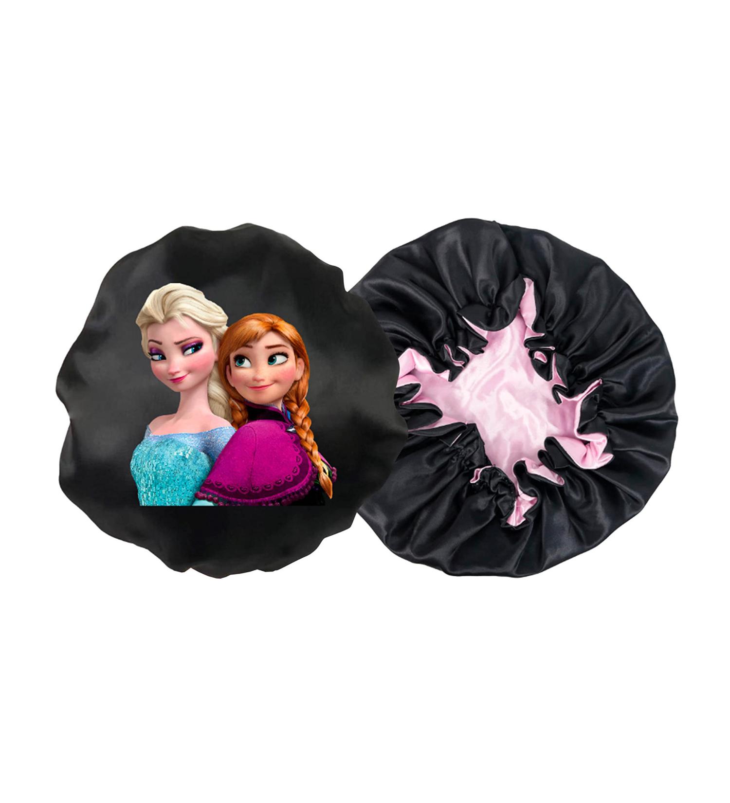 2PCS Reversible Satin Kids Toddler Bonnet Sleeping Cap - Frozen & Paw Patrol | Cartoon Character Night Cap for Curly Natural Hair - Buy Online on GoSupps.com