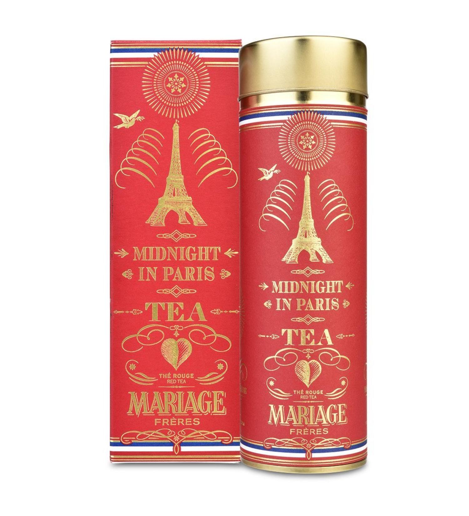 Mariage Fr res - Midnight in Paris (Red Tea Rooibos - Th Parisien) - 90gr tin Tube