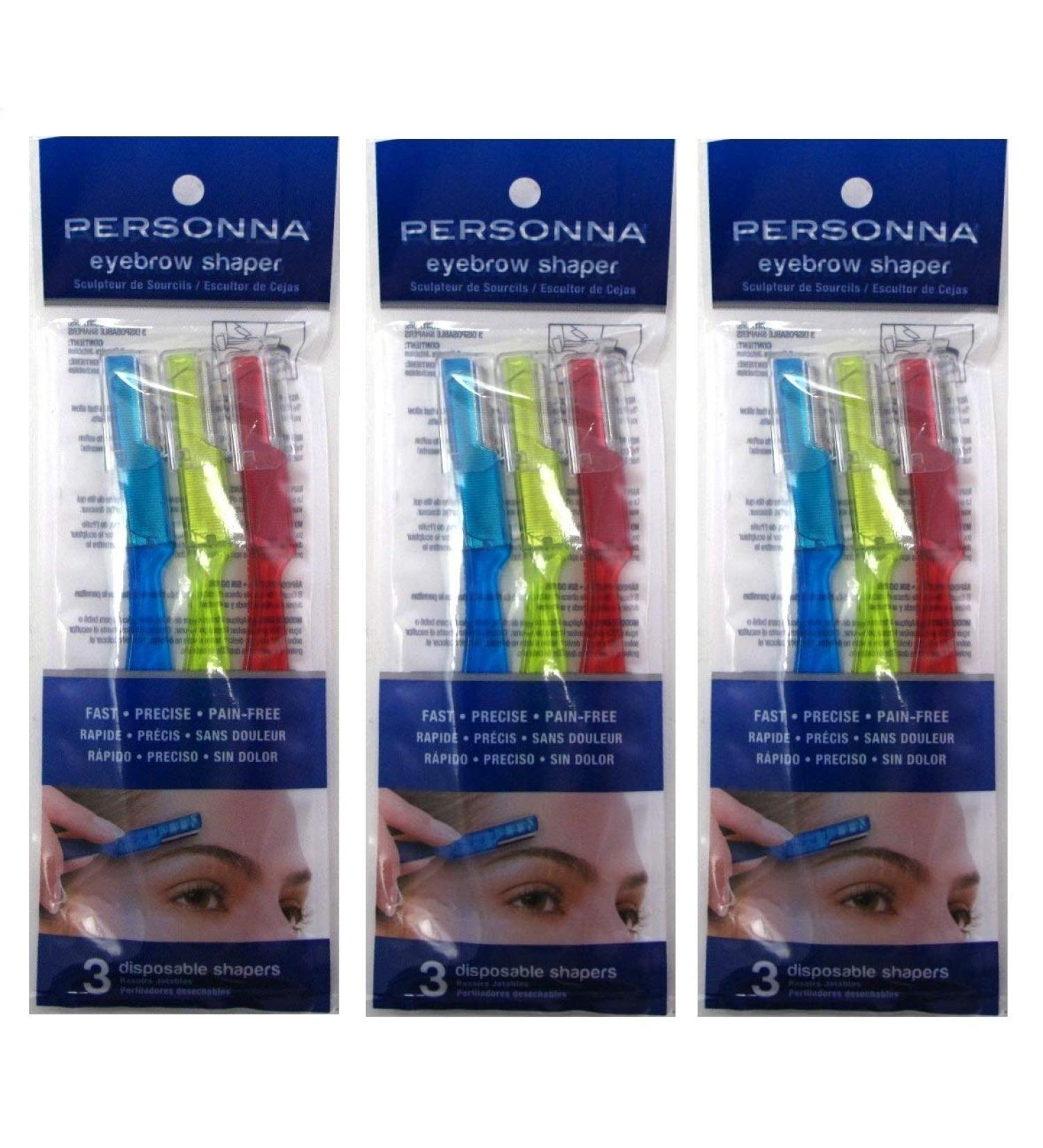 Personna Eyebrow Shaper - Unisex Grooming Tool - 3 Pack - Buy Online on GoSupps.com