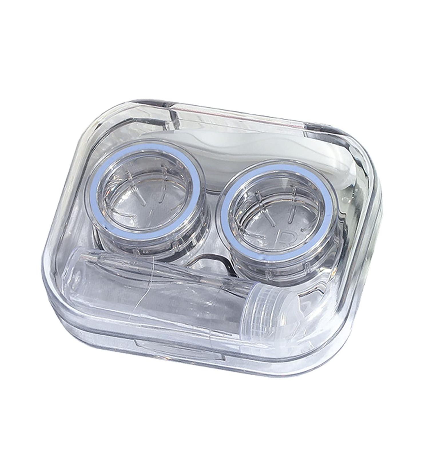 FCSHFC Purple Contact Lens Case - Portable Compact & Cute Double Lens Box for Travel - Buy Online on GoSupps.com