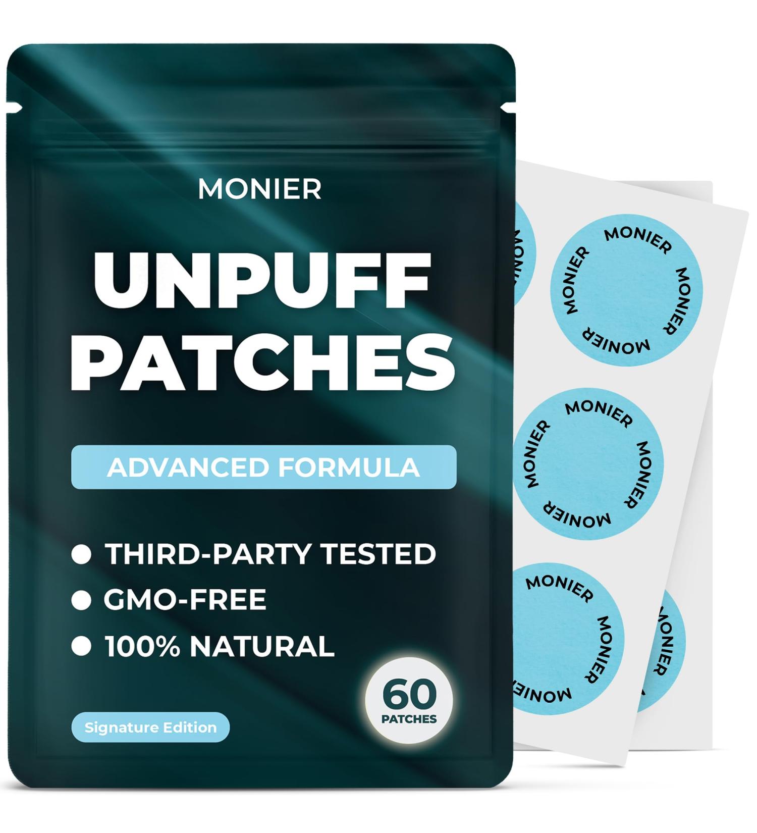 MONIER Unpuff Patches | with Dandelion & Ginger | Bloating Water Retention & Digestion | 60 Days Supply - Buy Online on GoSupps.com
