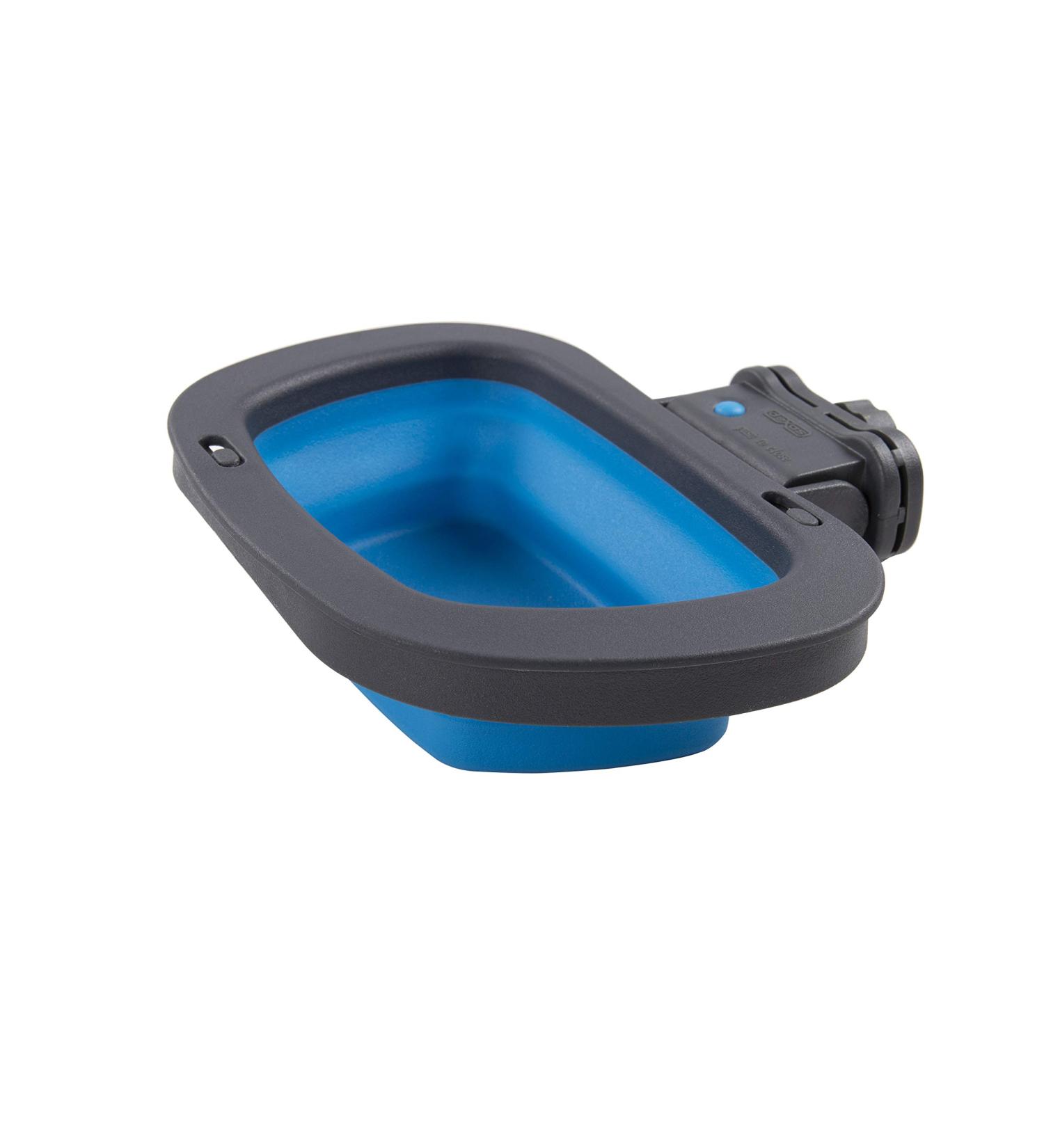 Dexas PW2754322194 Collapsible Kennel Bowl 2.5 Cups Pro Blue M 1 piece M Blue
