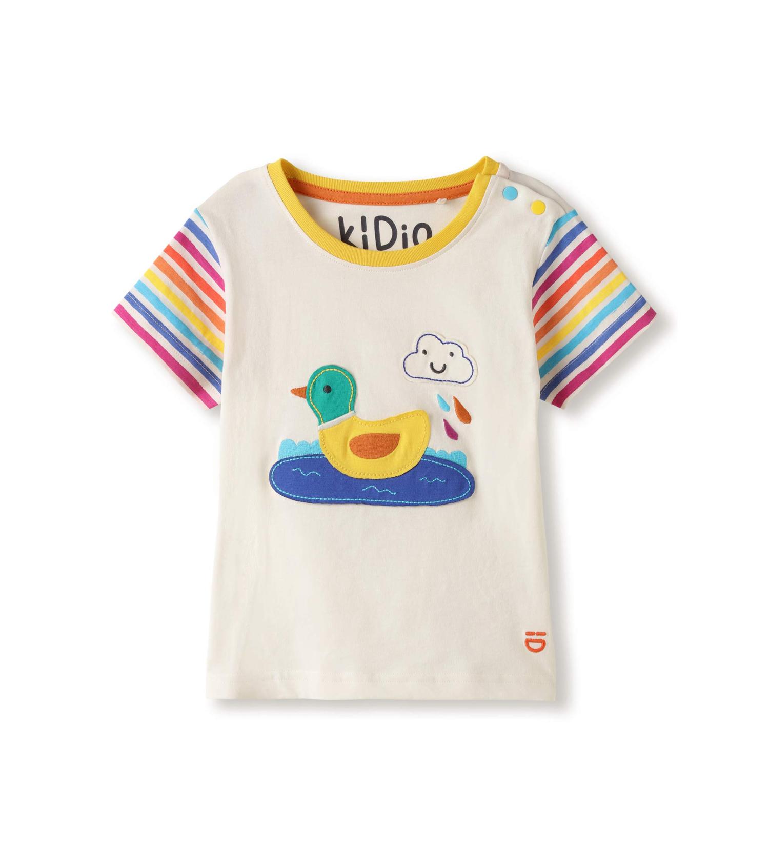 KIDio Organic Cotton Baby T-Shirt Applique | Boy Girl Summer Tee (0-4 Years) - 12-18 Months White - Buy Online on GoSupps.com