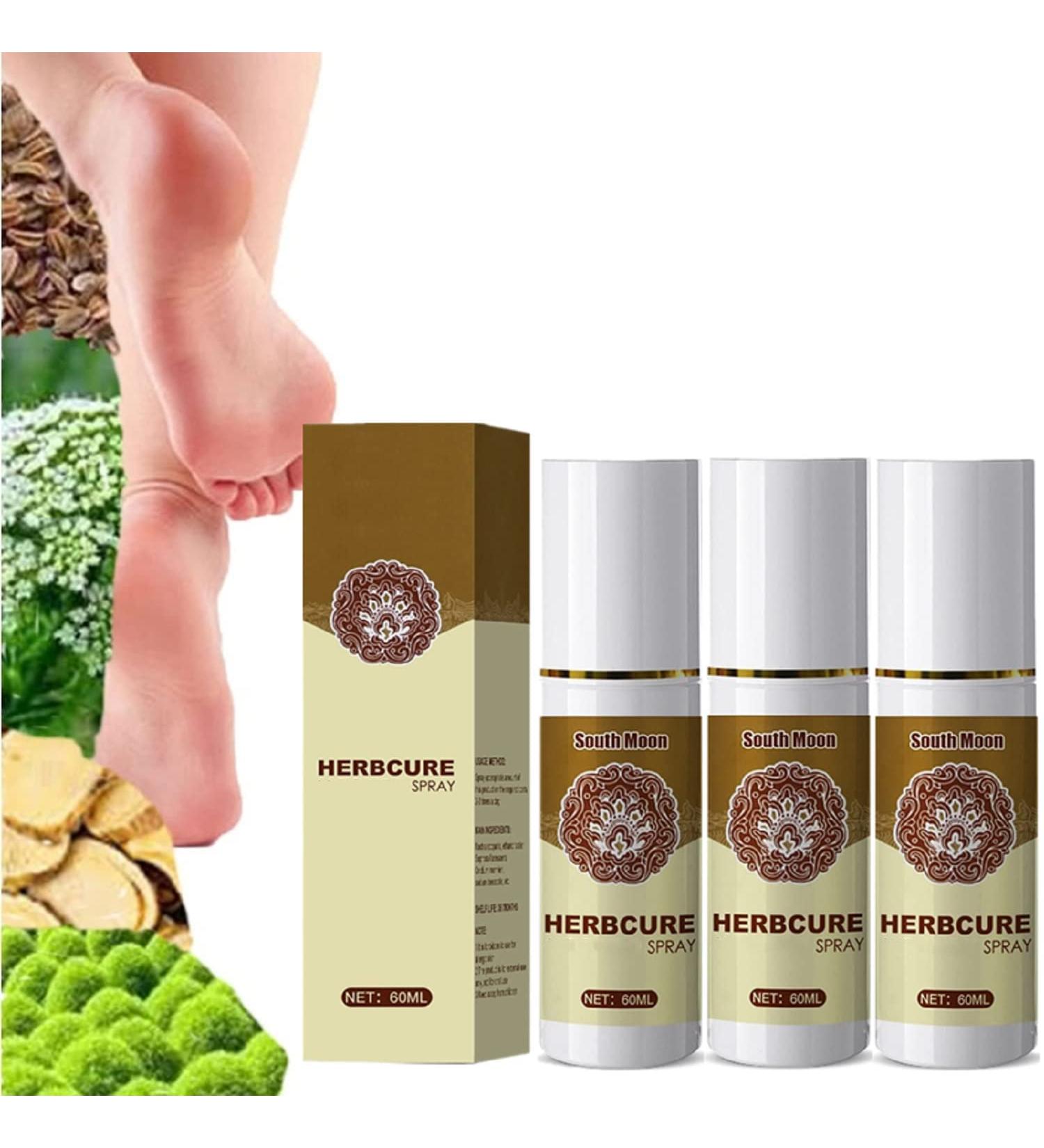 3Pcs Herbal Feet Spray Set for Athlete's Foot Relief - For Women and Men - Buy Online on GoSupps.com
