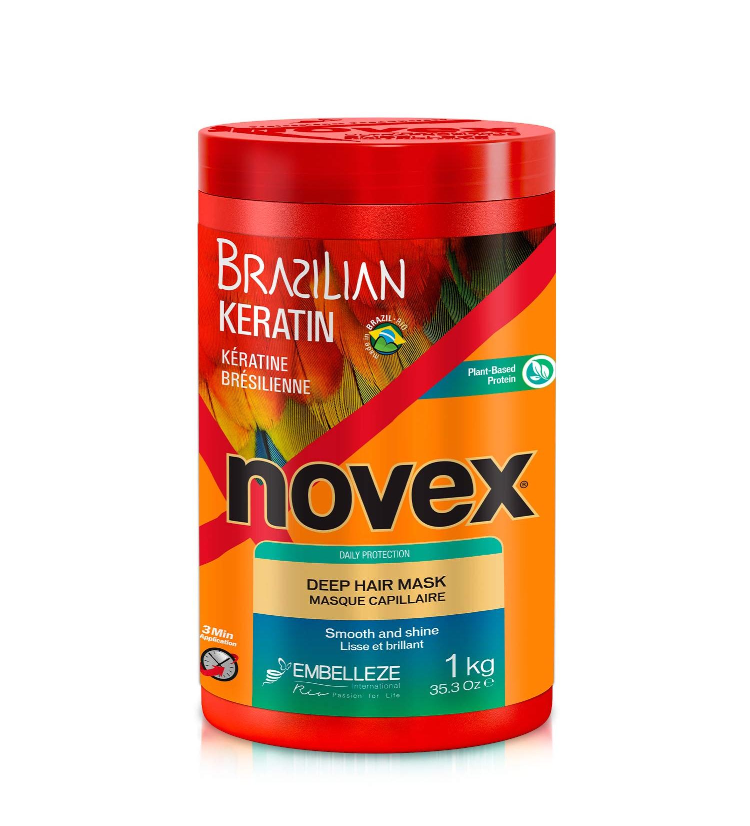 Buy NOVEX Brazilian Keratin Deep Conditioning Mask 1kg - Repair & Moisturize All Hair Types - International Shipping - Buy Online on GoSupps.com