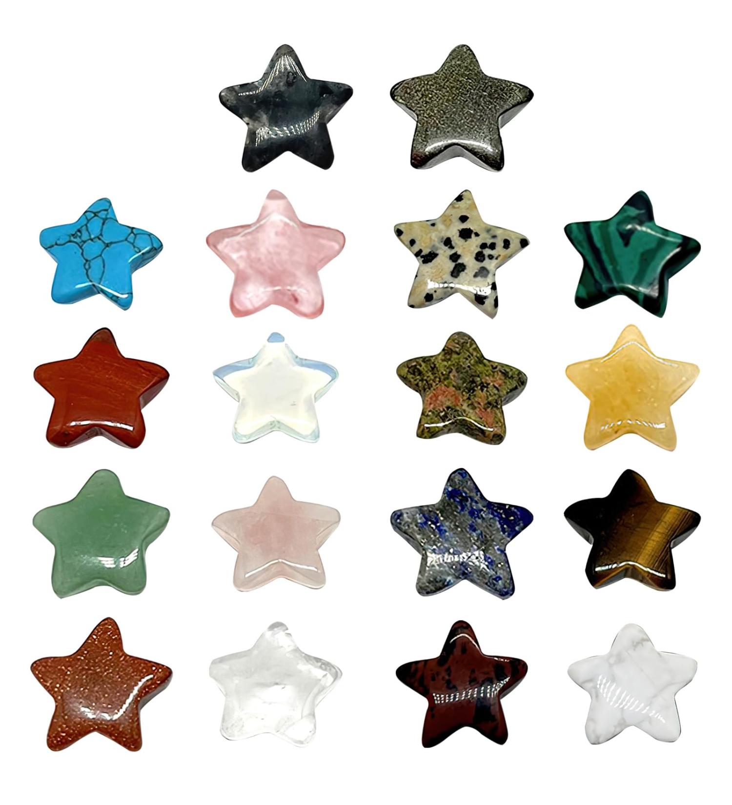 Briskore Lucky Stones Set for Children - 18 Natural Gemstones Healing Crystals for Meditation & Chakra Balancing - Buy Online on GoSupps.com