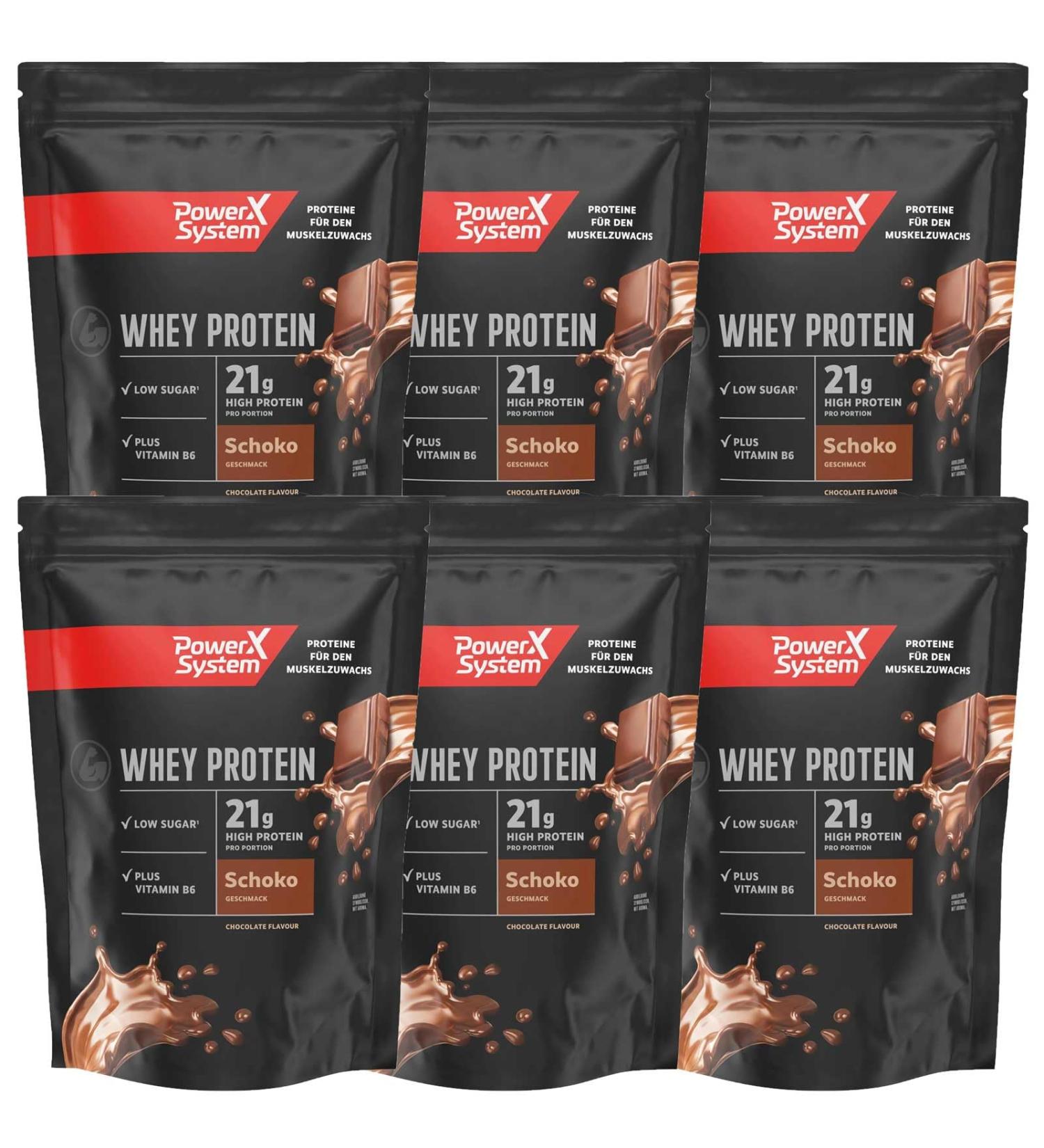 Power System Whey Protein Powder Chocolate 21g High Protein per Serving | 6 x 420g | International Shipping - Buy Online on GoSupps.com