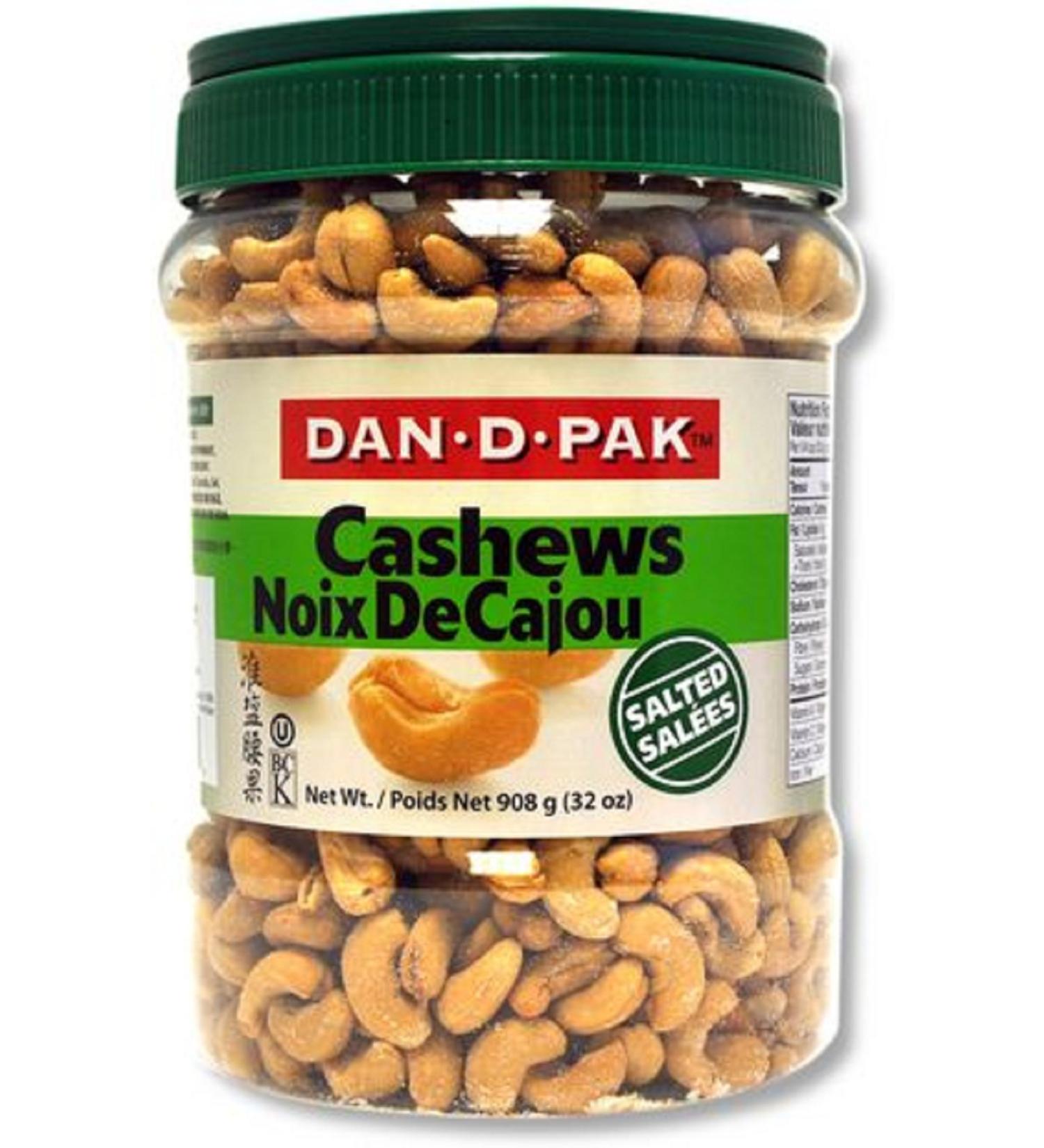 Dan-D-Pak Buy Whole Roasted Salted Cashews - Buy Online on GoSupps.com