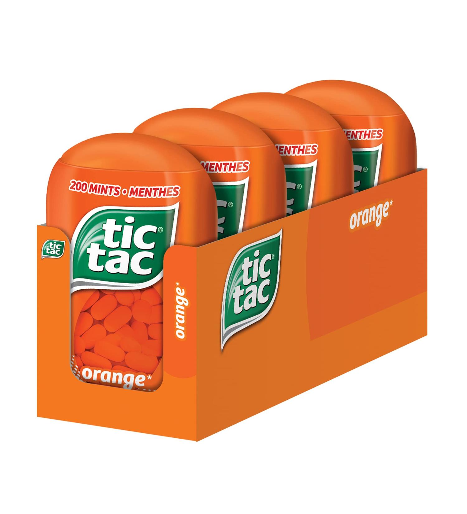 TIC TAC Mints Orange Mint Candy 98g Bottle Packs 4 Count Bulk Candy Mints 12 Boxes 6.371 Kilograms - Buy Online on GoSupps.com
