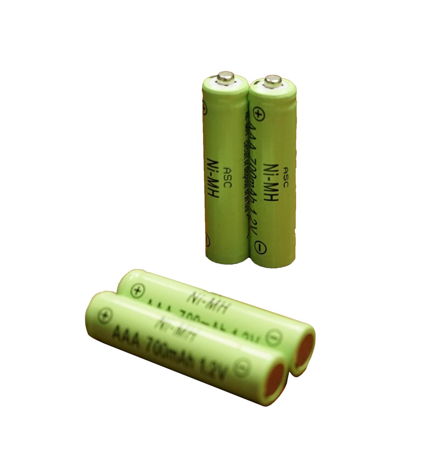 ASC Solar Light AAA Ni-MH Rechargable Batteries for Solar Lights (Pack of 12) (AAA 700mAh)