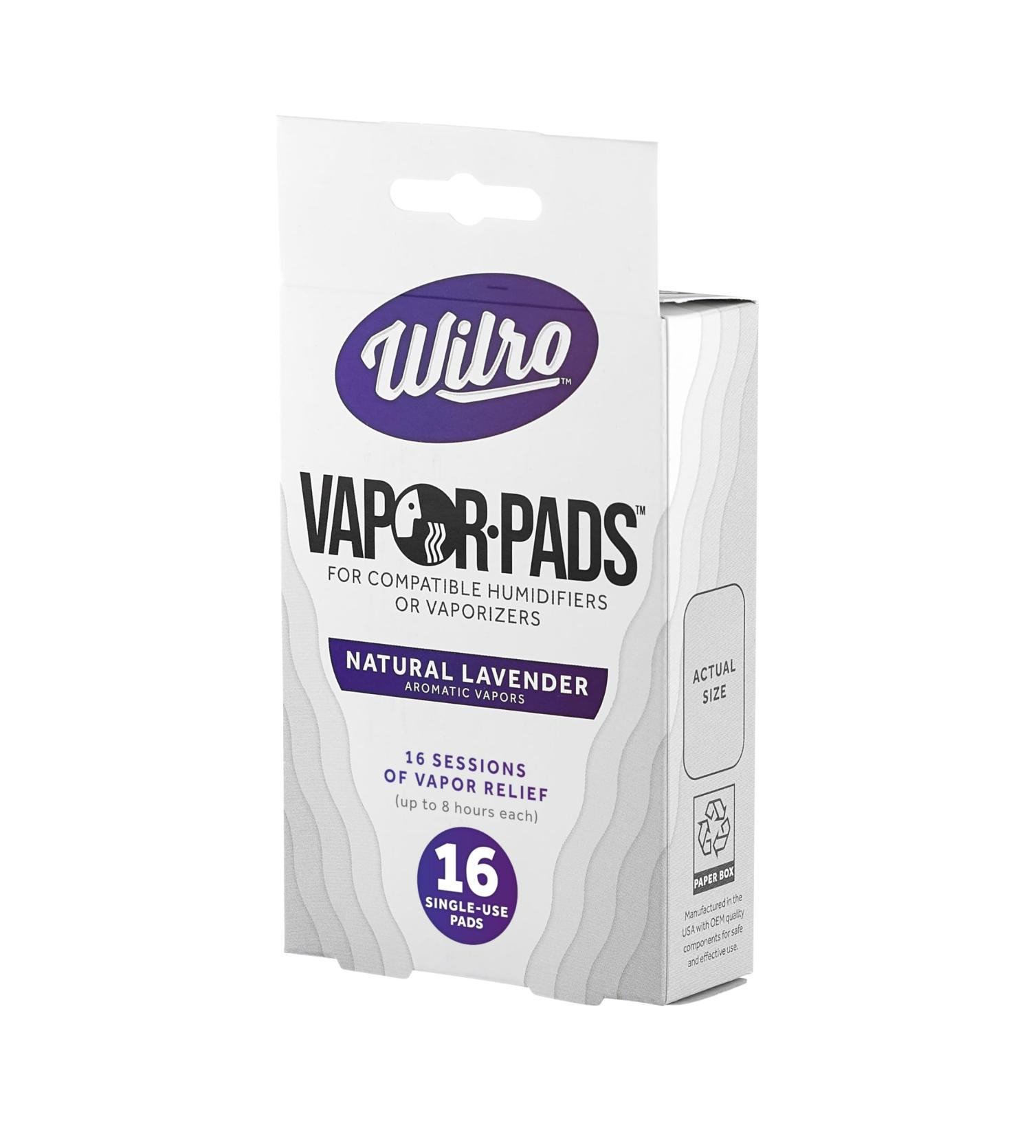 Wilro Calming Lavender Vapor Pads - 16 Count Value Pack for Humidifiers & Vaporizers | Made in USA | International Shipping - Buy Online on GoSupps.com