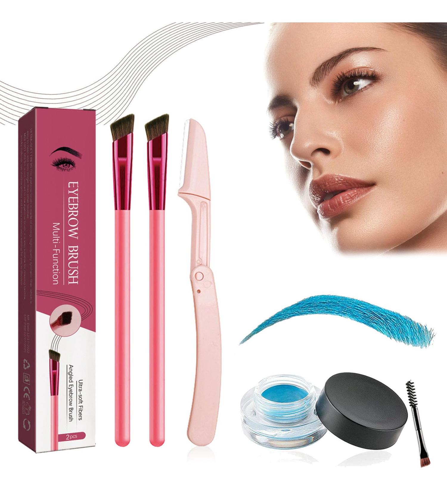Anjoize Eyebrow Pen Anjoize 4D Laminated Brow Grooming Kit Anjoize Eyebrow Brush Home Eyebrow Care Kit 4D Laminated Ultra-thin Angled Eyebrow Brush with Waterproof Eyebrow Gel (G) - Buy Online on GoSupps.com