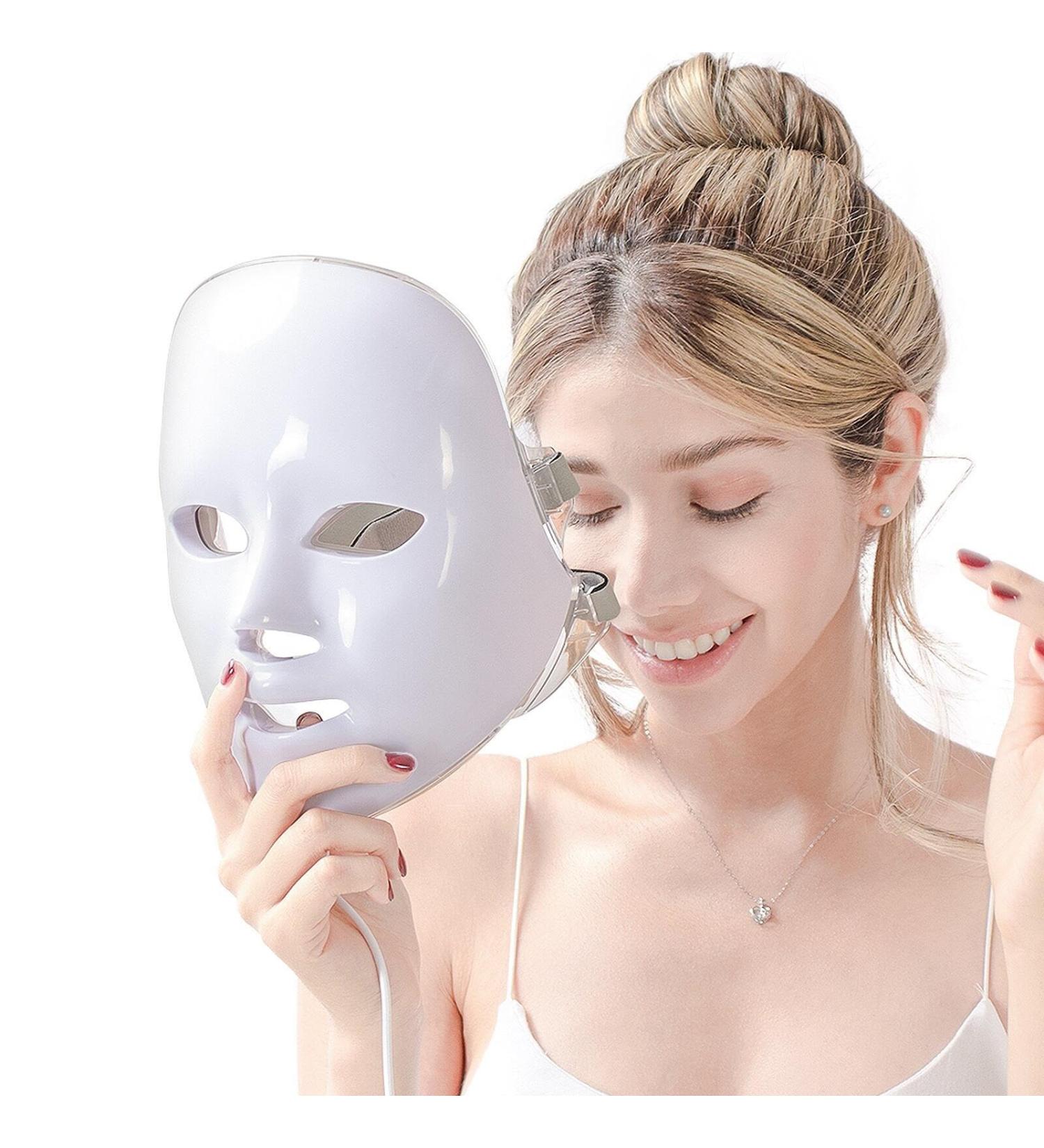 Face Beauty Light Therapy Mask Leds Photon Face Mask Photo therapy with Remote control Facial Therapy Unlimited Sessions for Acne Face Skin Treatment Light Therapy Mask with Remote Control - Buy Online on GoSupps.com
