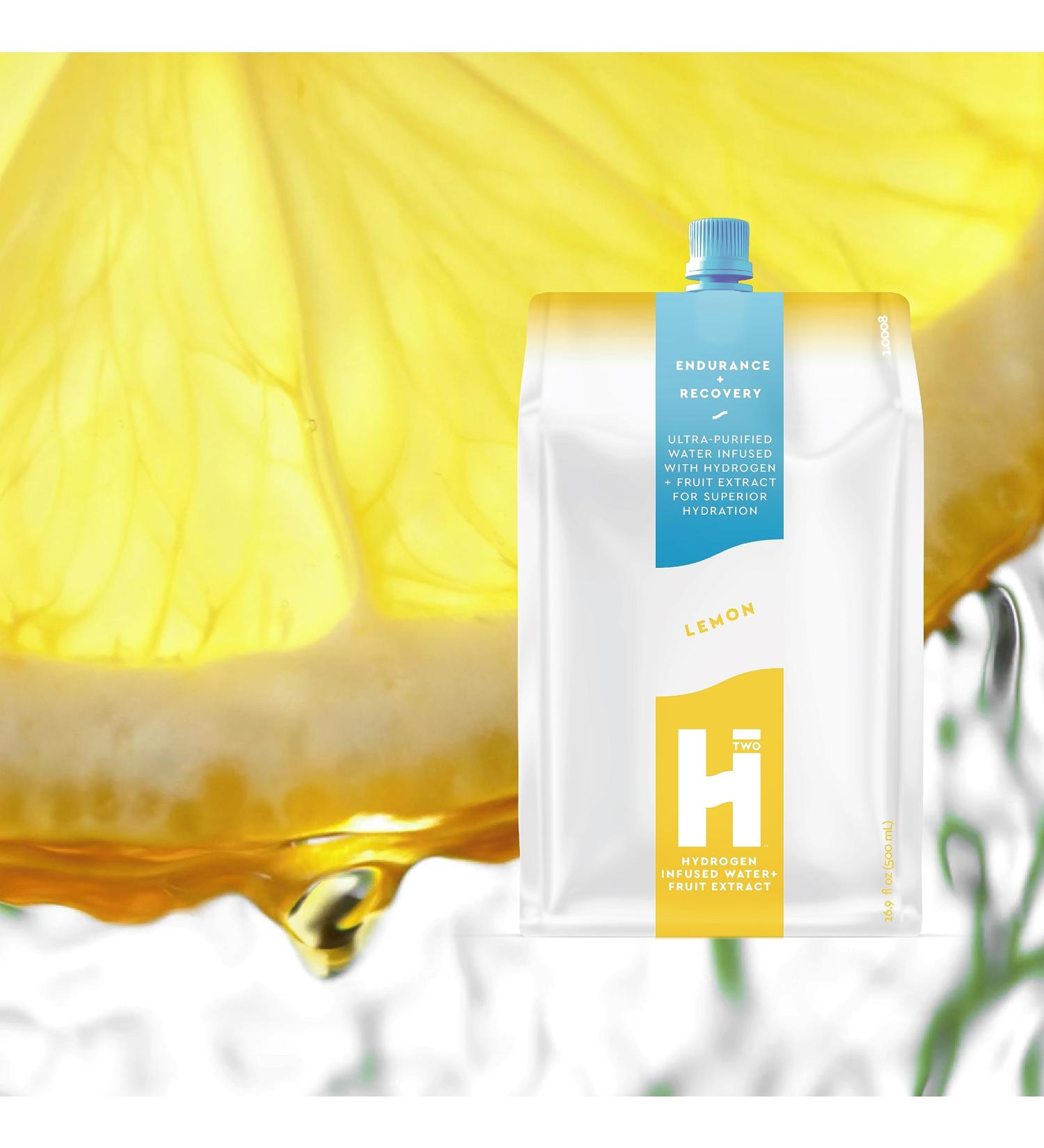 HTWO Lemon Hydrogen Infused Water - Refreshing Healthy Hydration for Optimal Well-being | Buy Internationally - Buy Online on GoSupps.com